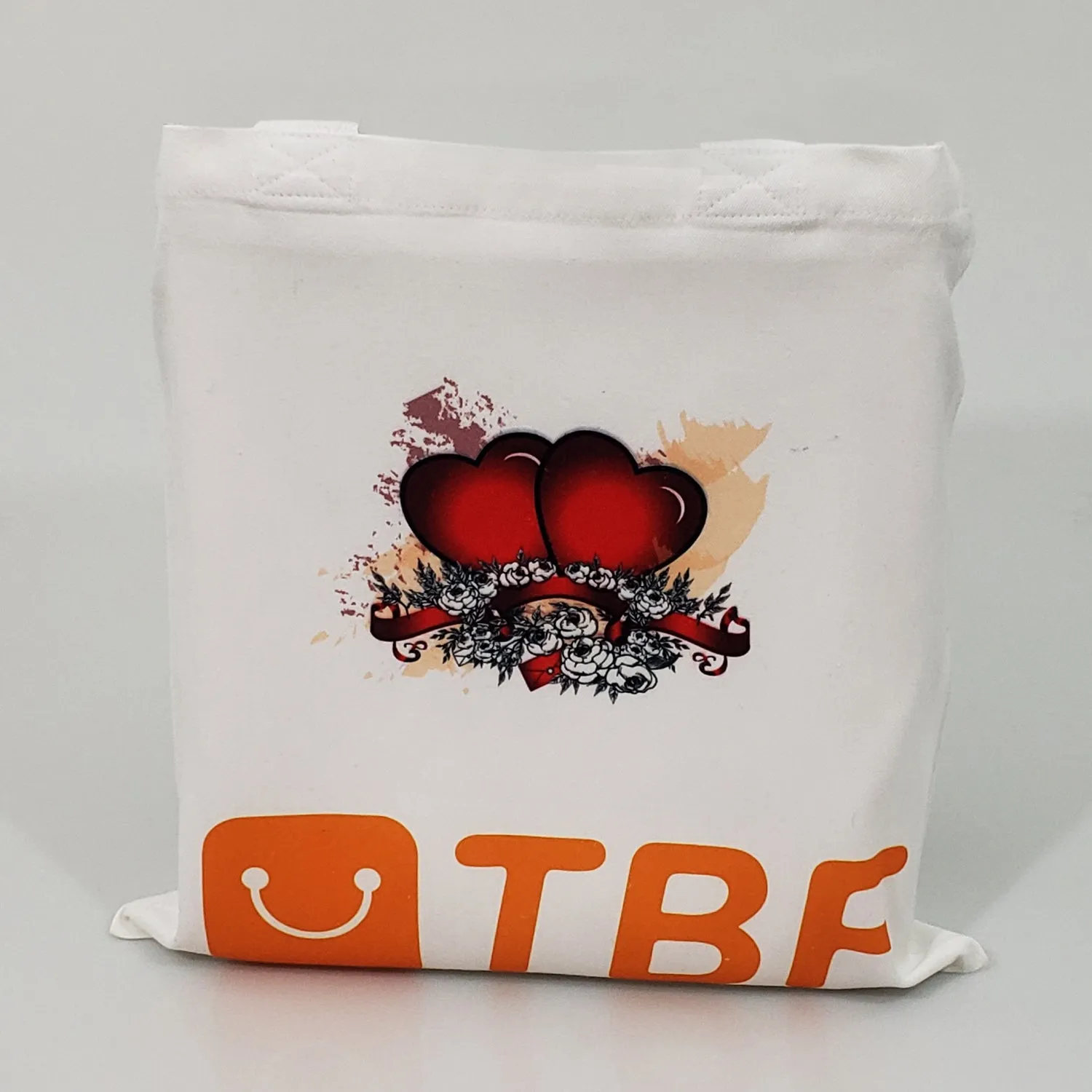 12 ct Sublimation 100% Polyester Canvas Tote Bags White - By Dozen