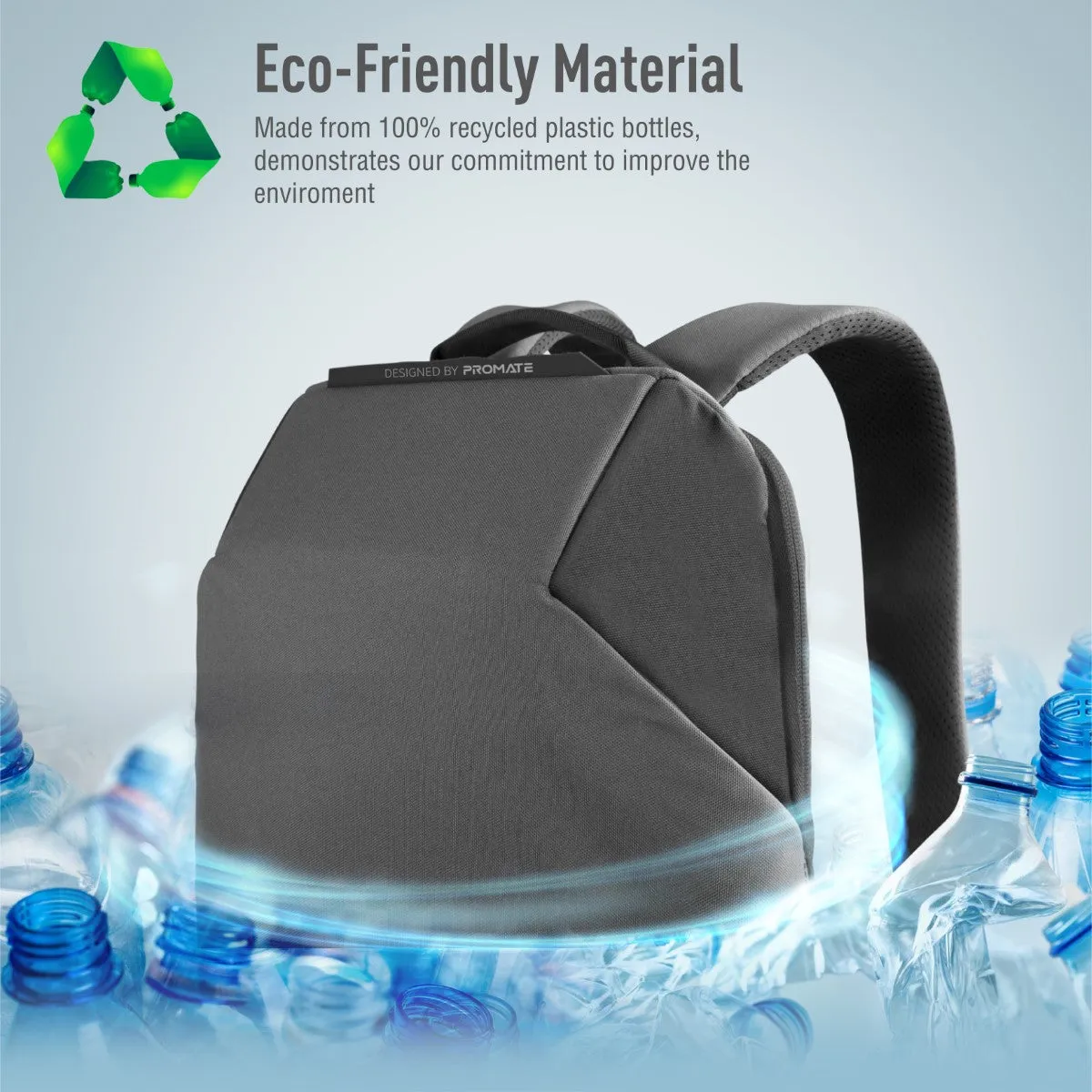 15.6" Urban Styled EcoPakt™ Travel Backpack