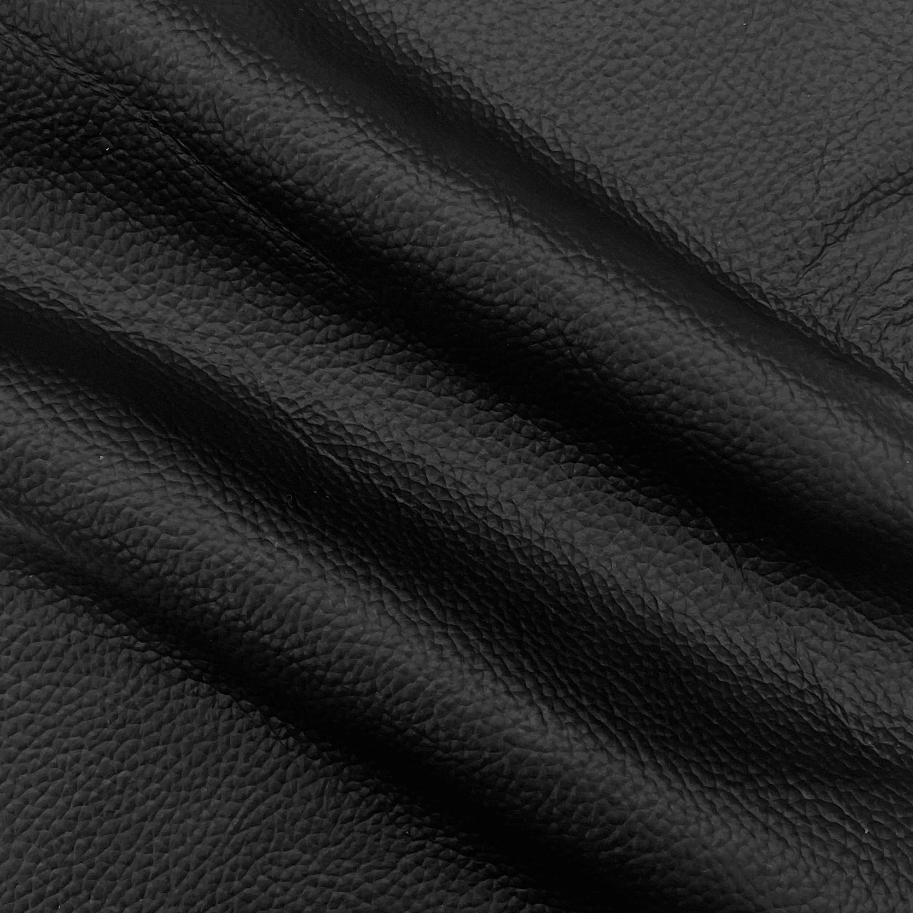 3oz (1.2mm) Pebble Cow Leather- Black (per square foot, half and full hide)
