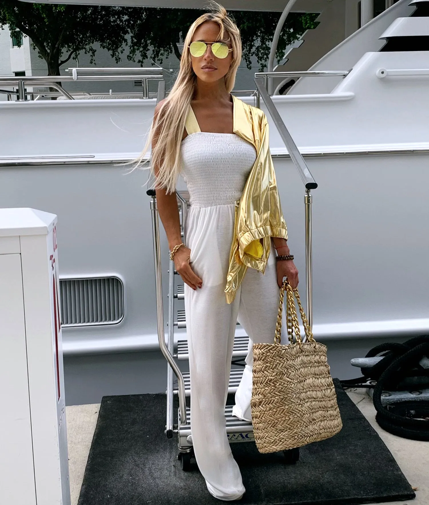 4.3 Gold Metallic Jacket - The St. Tropez