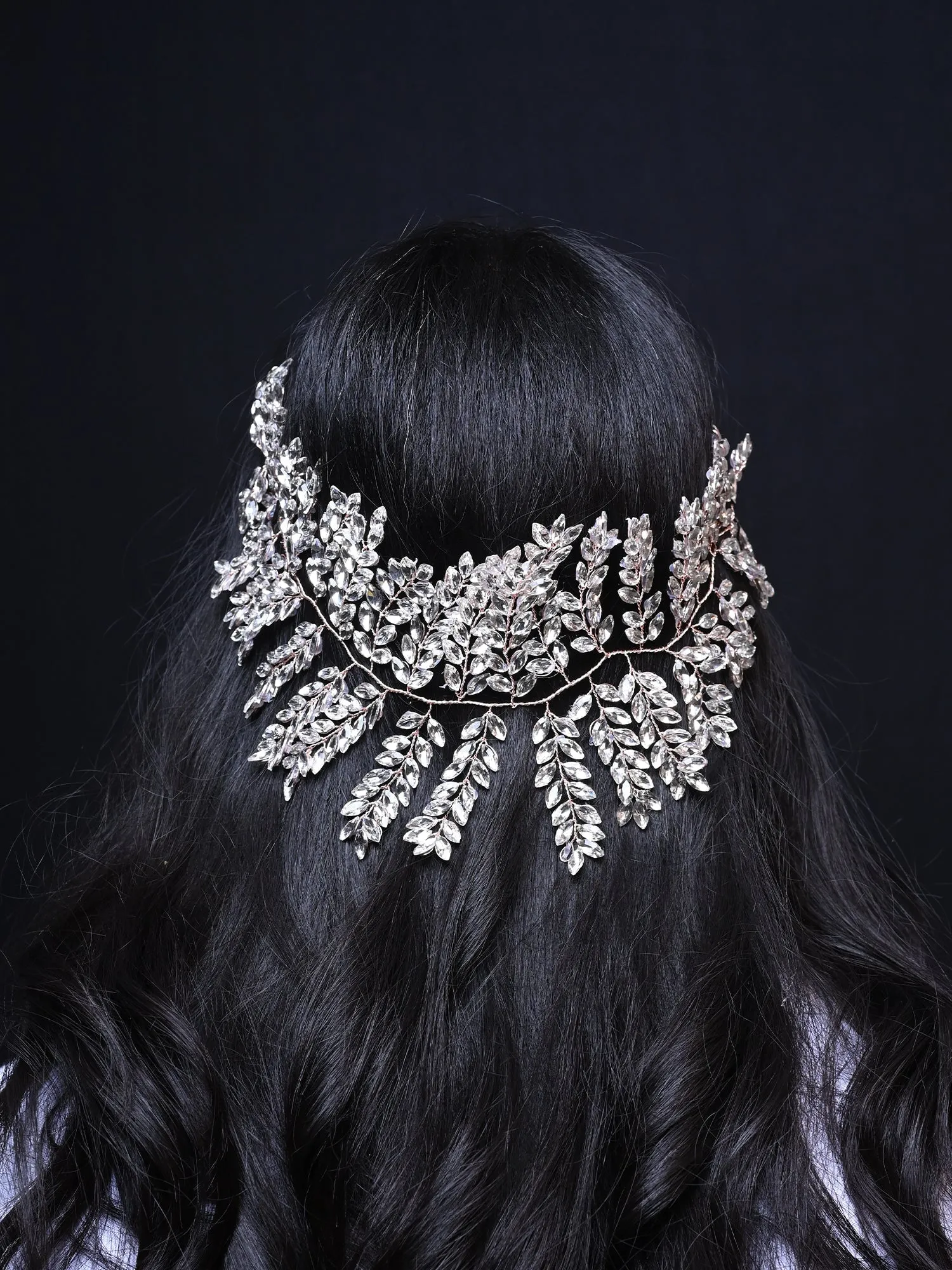 Ada Heavy White Marquise Stone Hair Accessories