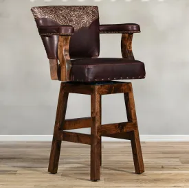 Autumn Western Leather Bar Stool