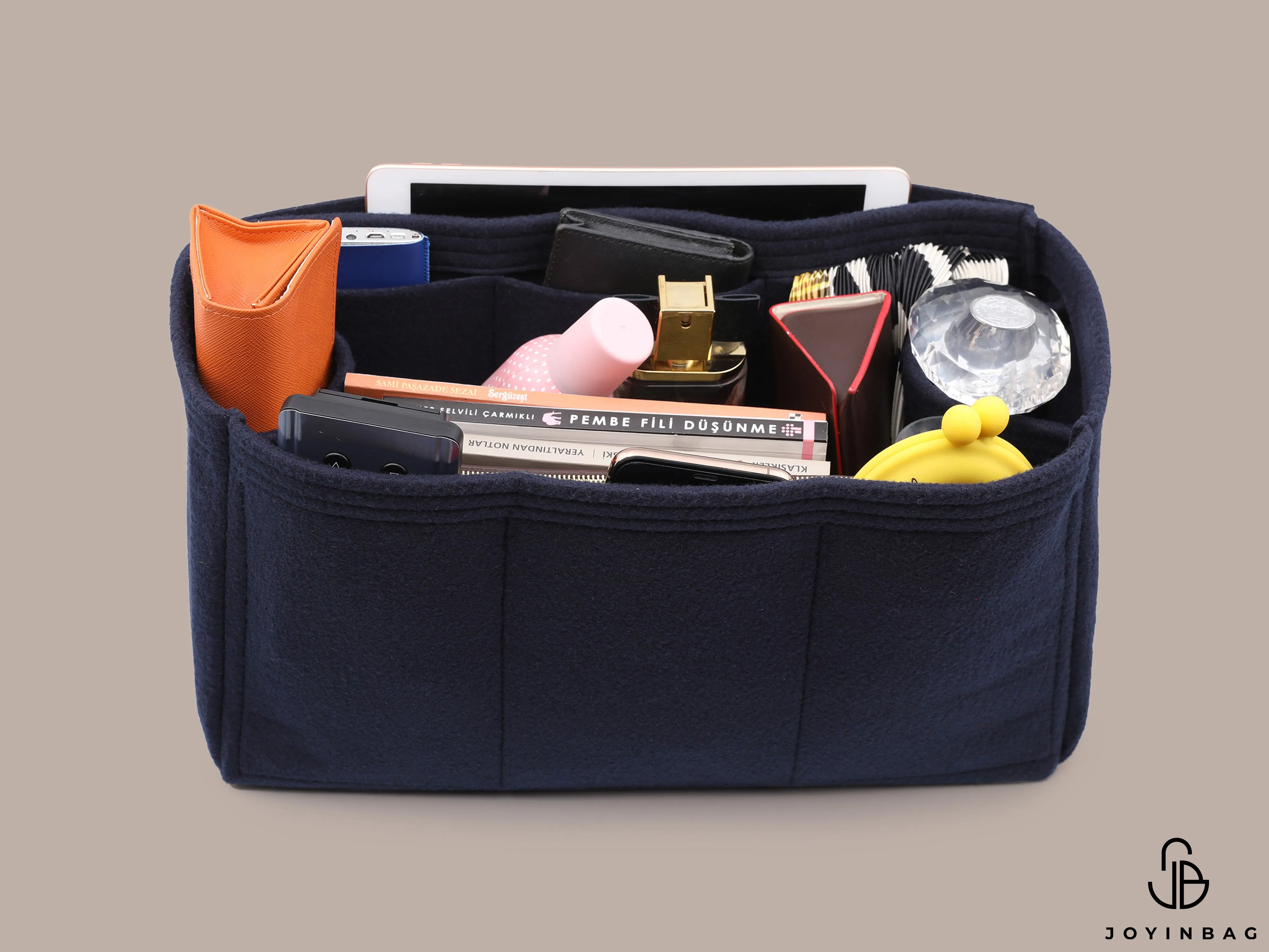 Bag Organizer For Louis Vuitton Keepall Bandoulière 45 Bag with Double Bottle Holders