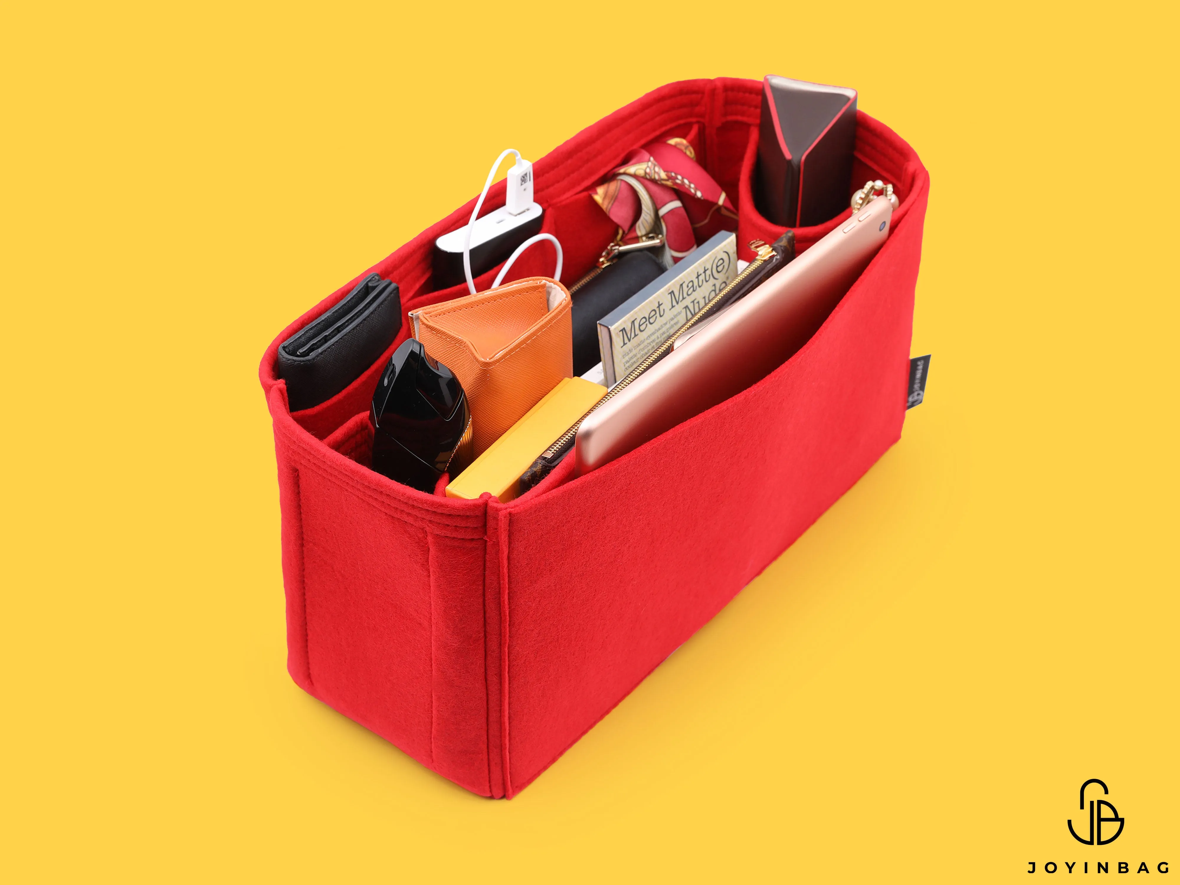 Bag Organizer For Louis Vuitton Keepall Bandoulière 55 Bag with Double Bottle Holders