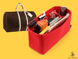 Bag Organizer For Louis Vuitton Keepall Bandoulière 55 Bag with Double Bottle Holders