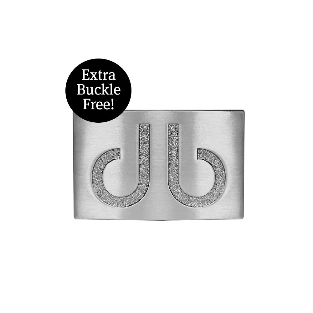 Ballmarker Grey Crocodile Leather Texture Belt