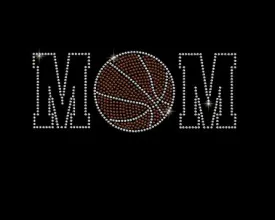 Basketball Mom Hotfix Rhinestone Transfer