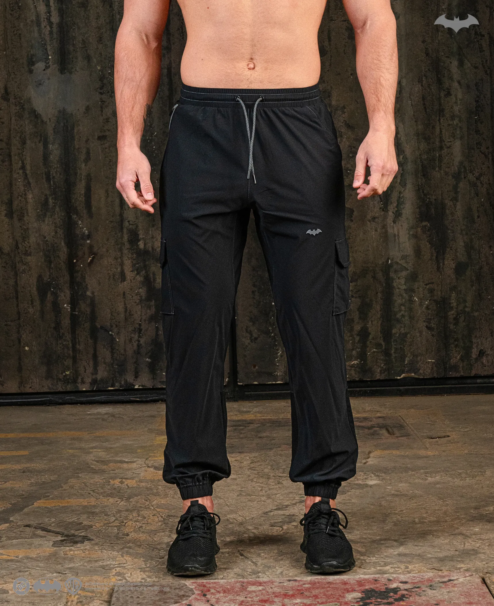 BATMAN Utility Cargo Performance Joggers - Arkham Black