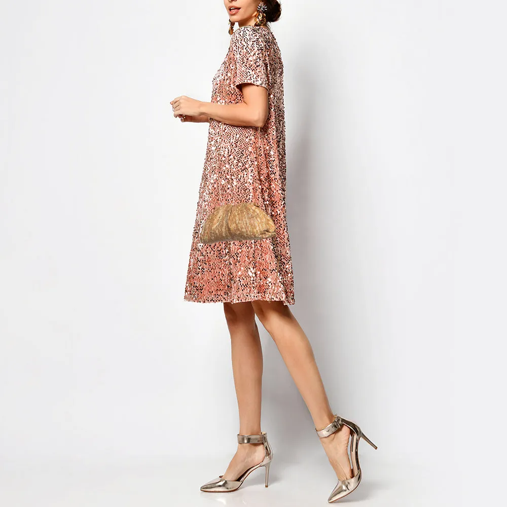 BOTTEGA VENETA Beige Cork Mini The Pouch Bag