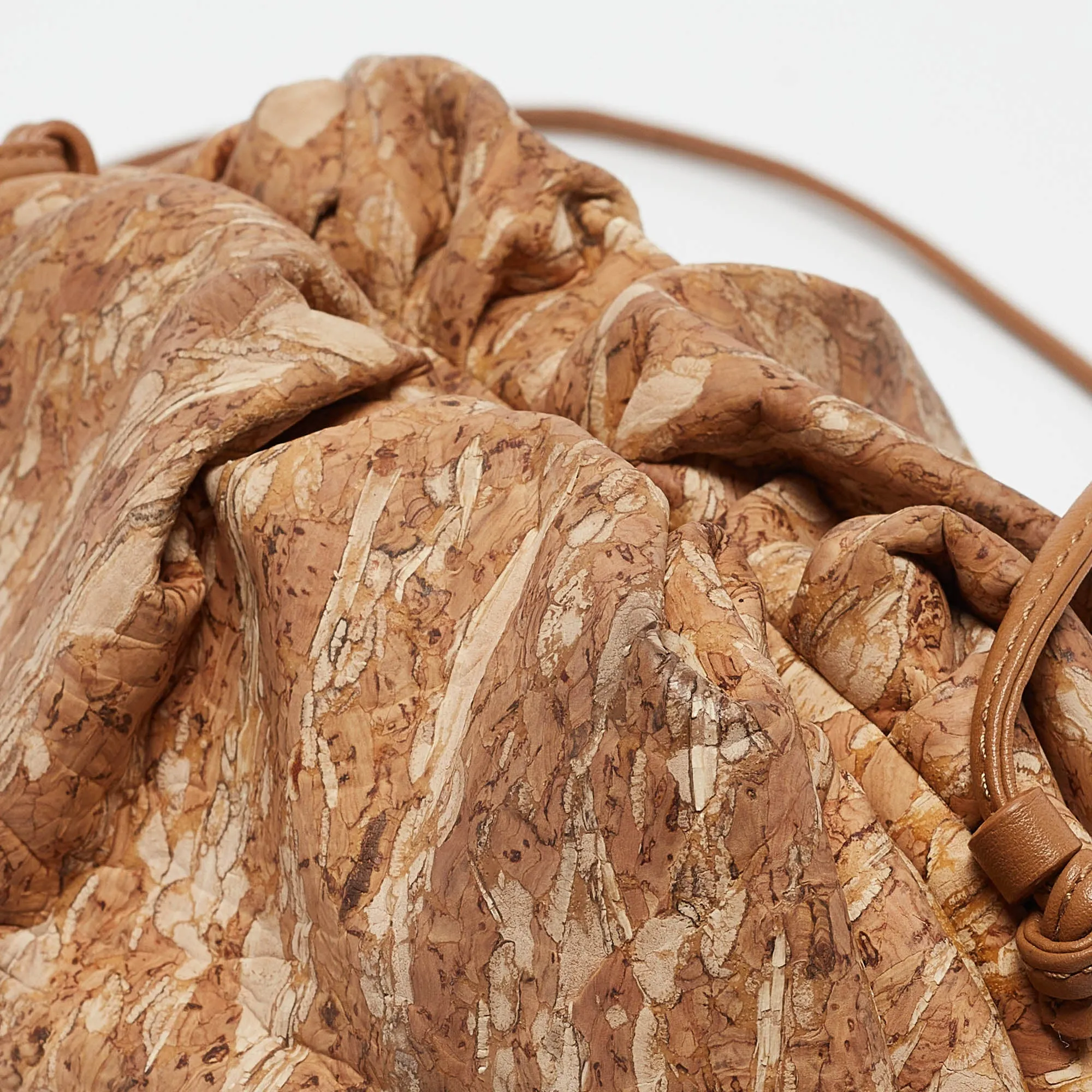 BOTTEGA VENETA Beige Cork Mini The Pouch Bag