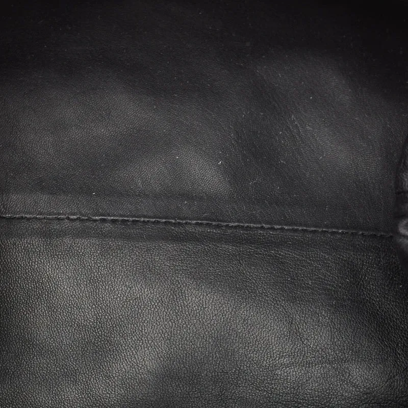 BOTTEGA VENETA Black Intrecciato Leather The Pouch Clutch