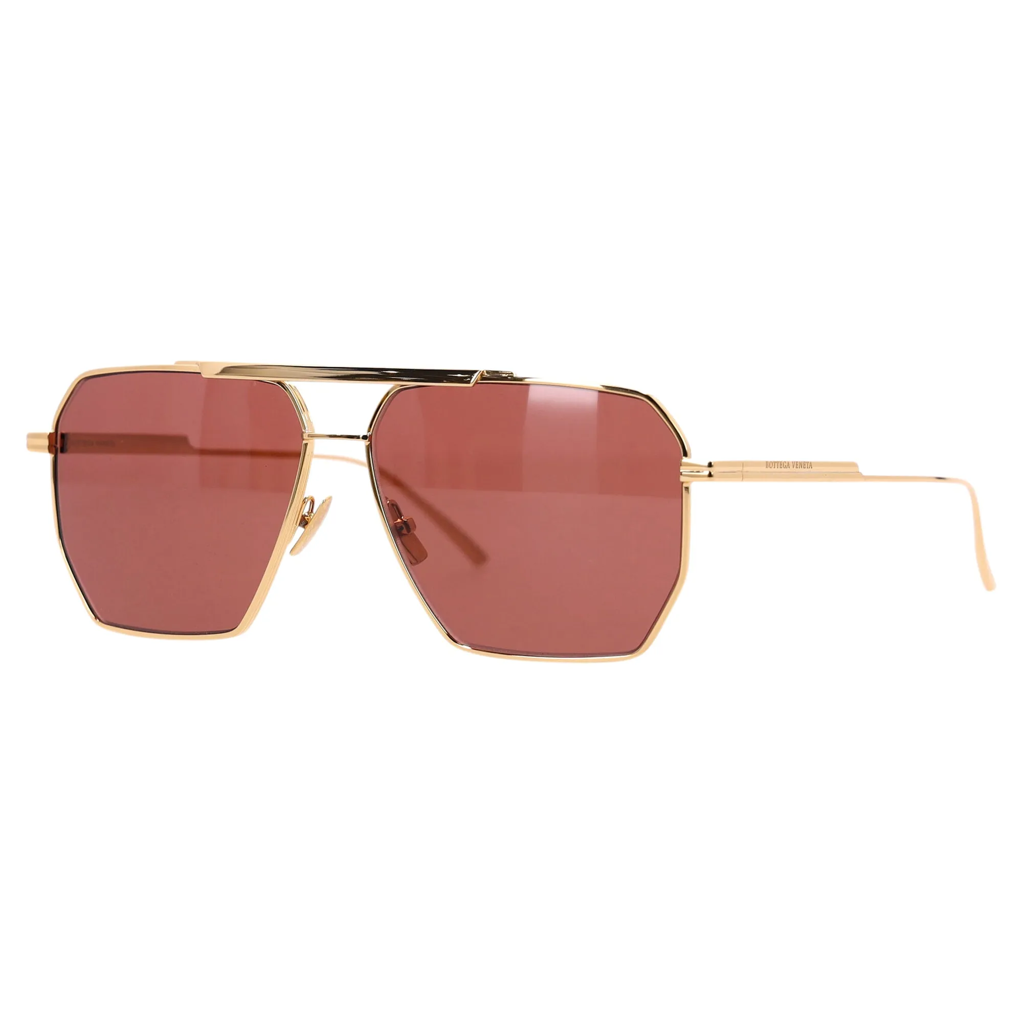 Bottega Veneta BV1012S Sunglasses in Gold Metal