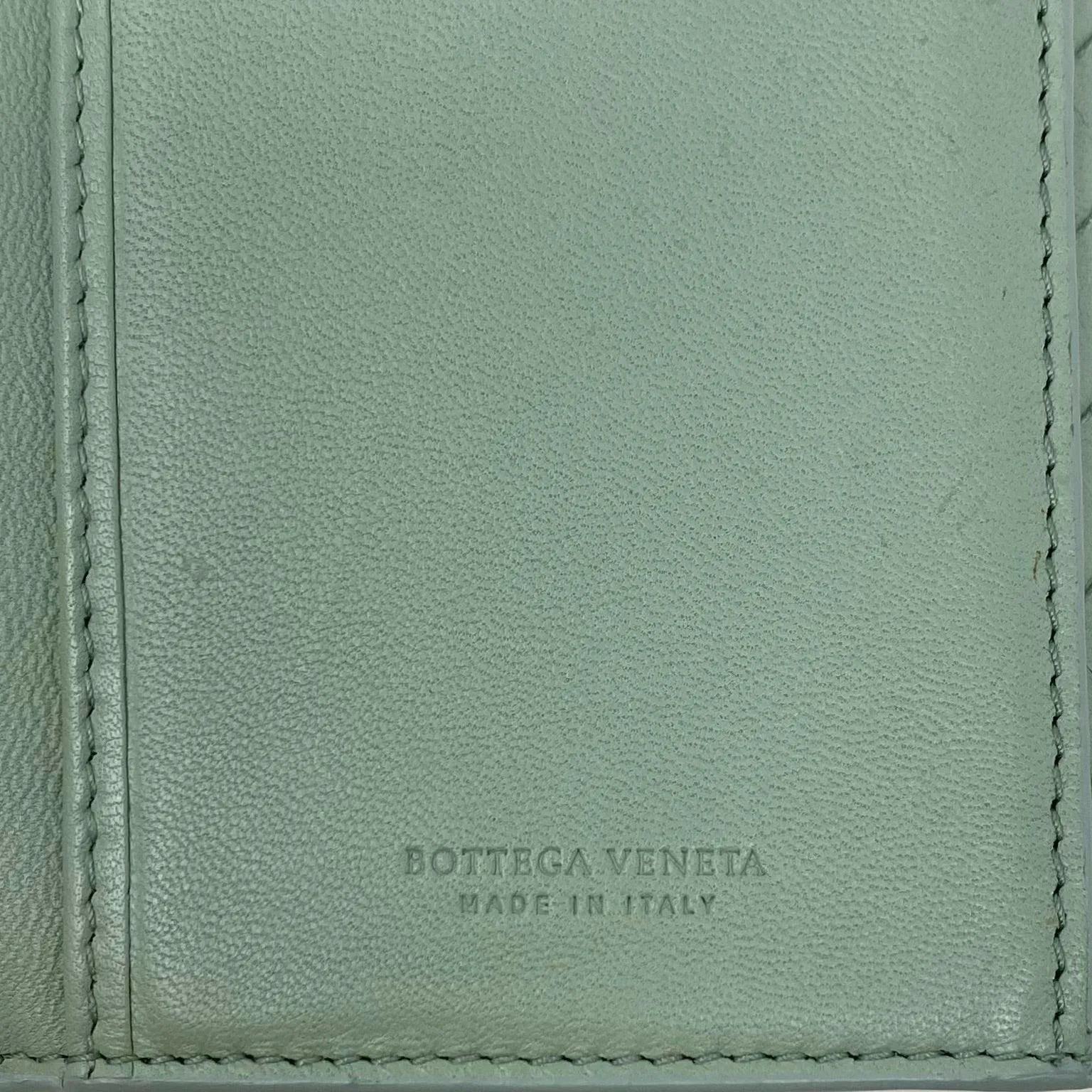 Bottega Veneta Green Nappa Intrecciato Long Wallet