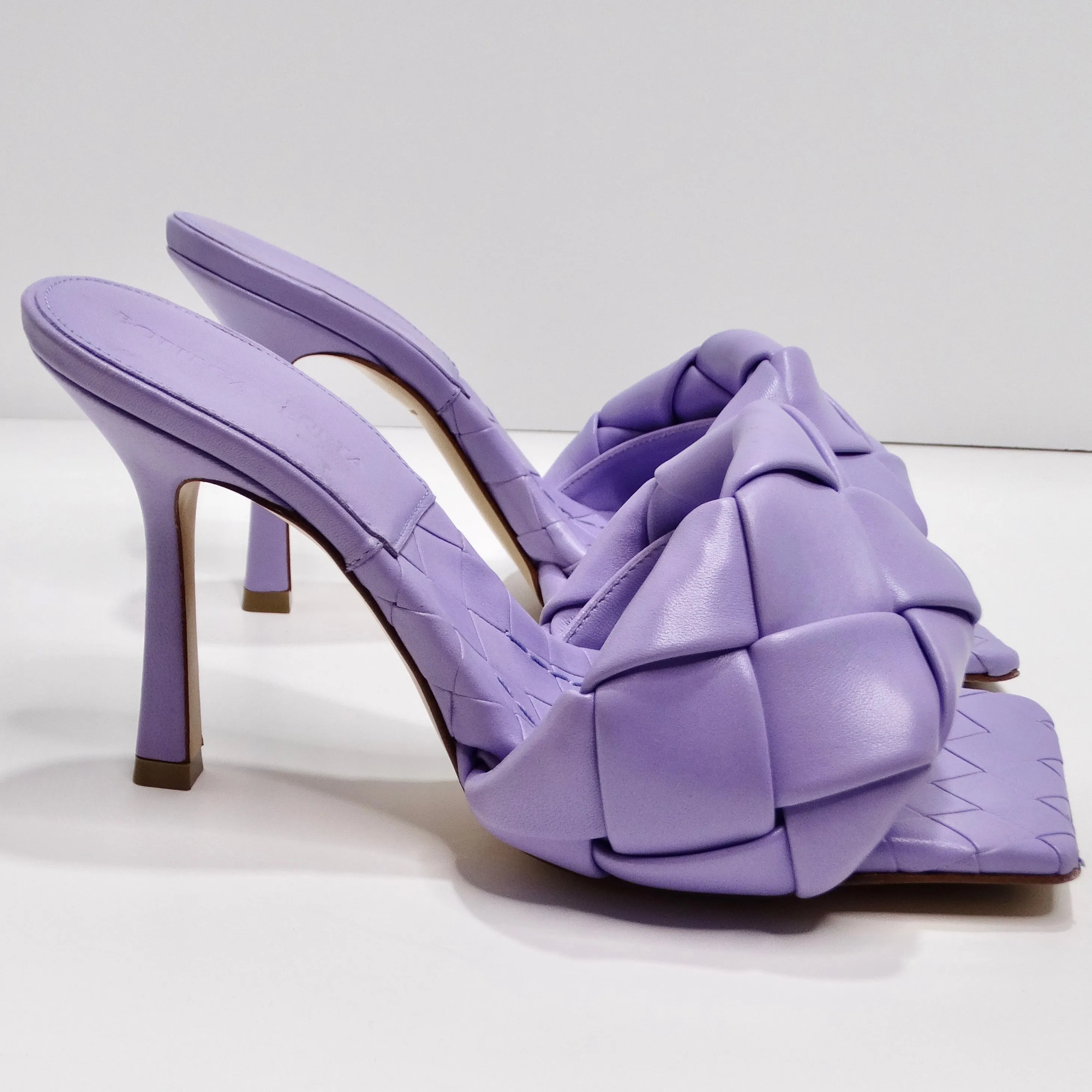 Bottega Veneta Purple Lido Sandals