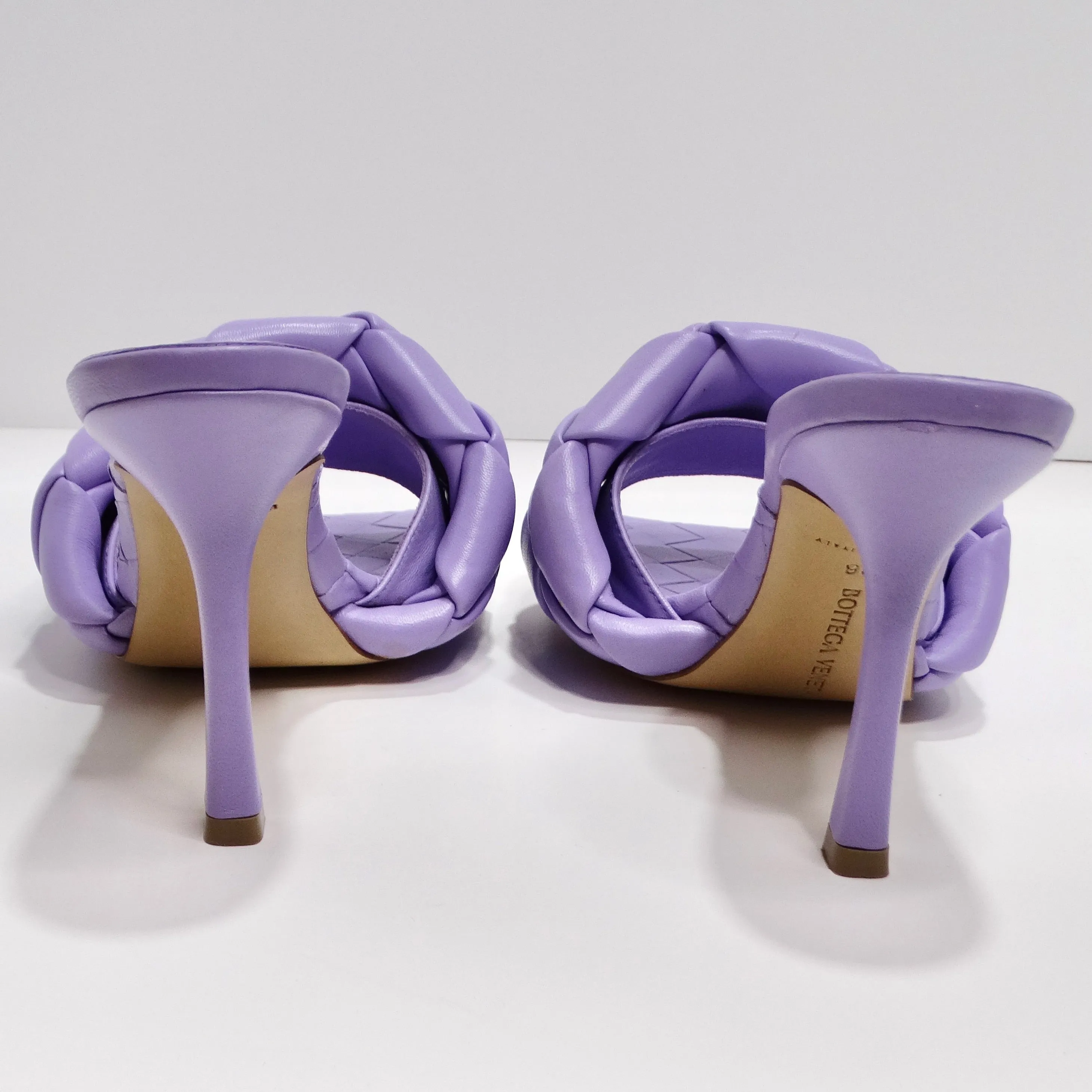 Bottega Veneta Purple Lido Sandals