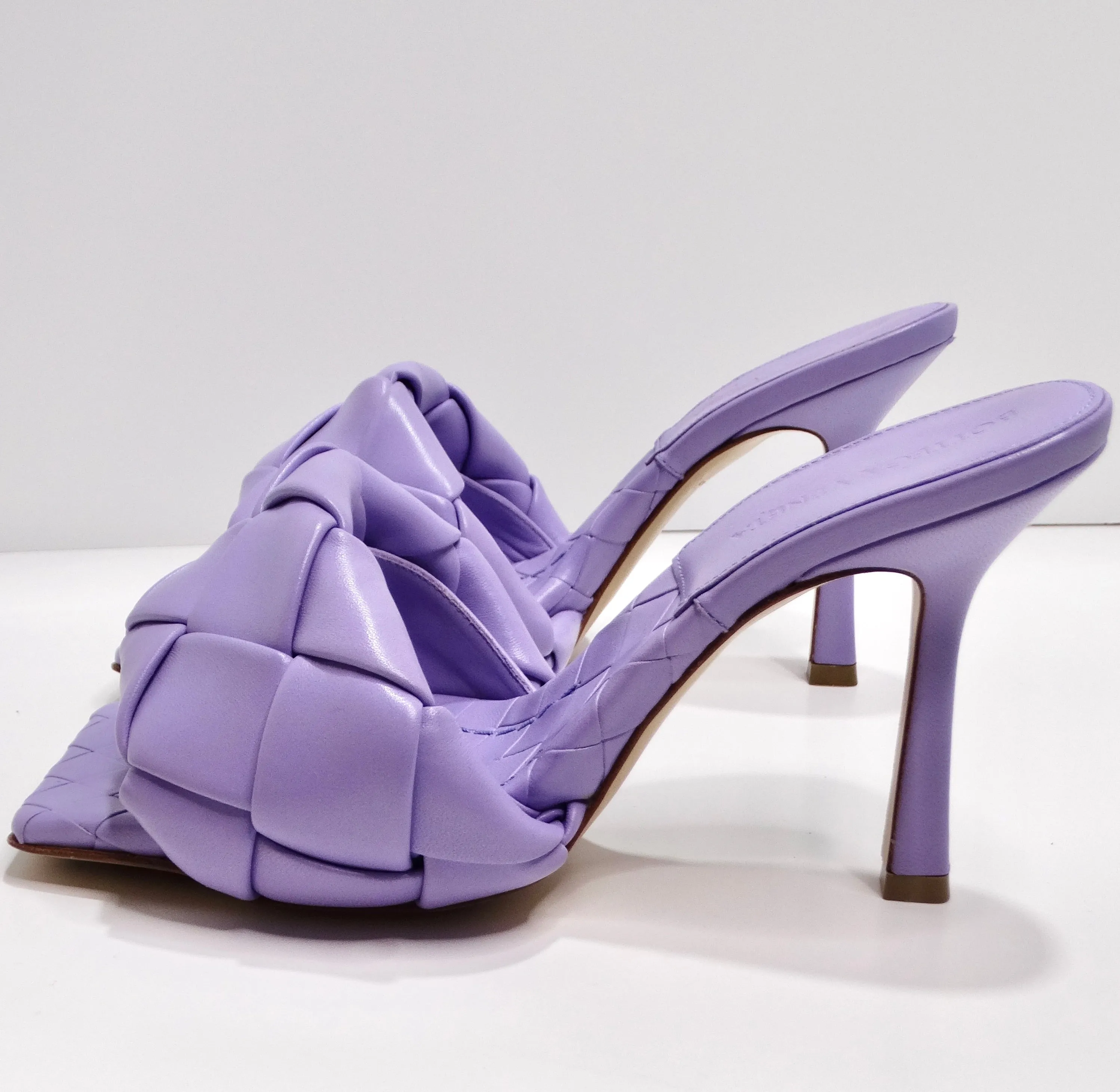Bottega Veneta Purple Lido Sandals