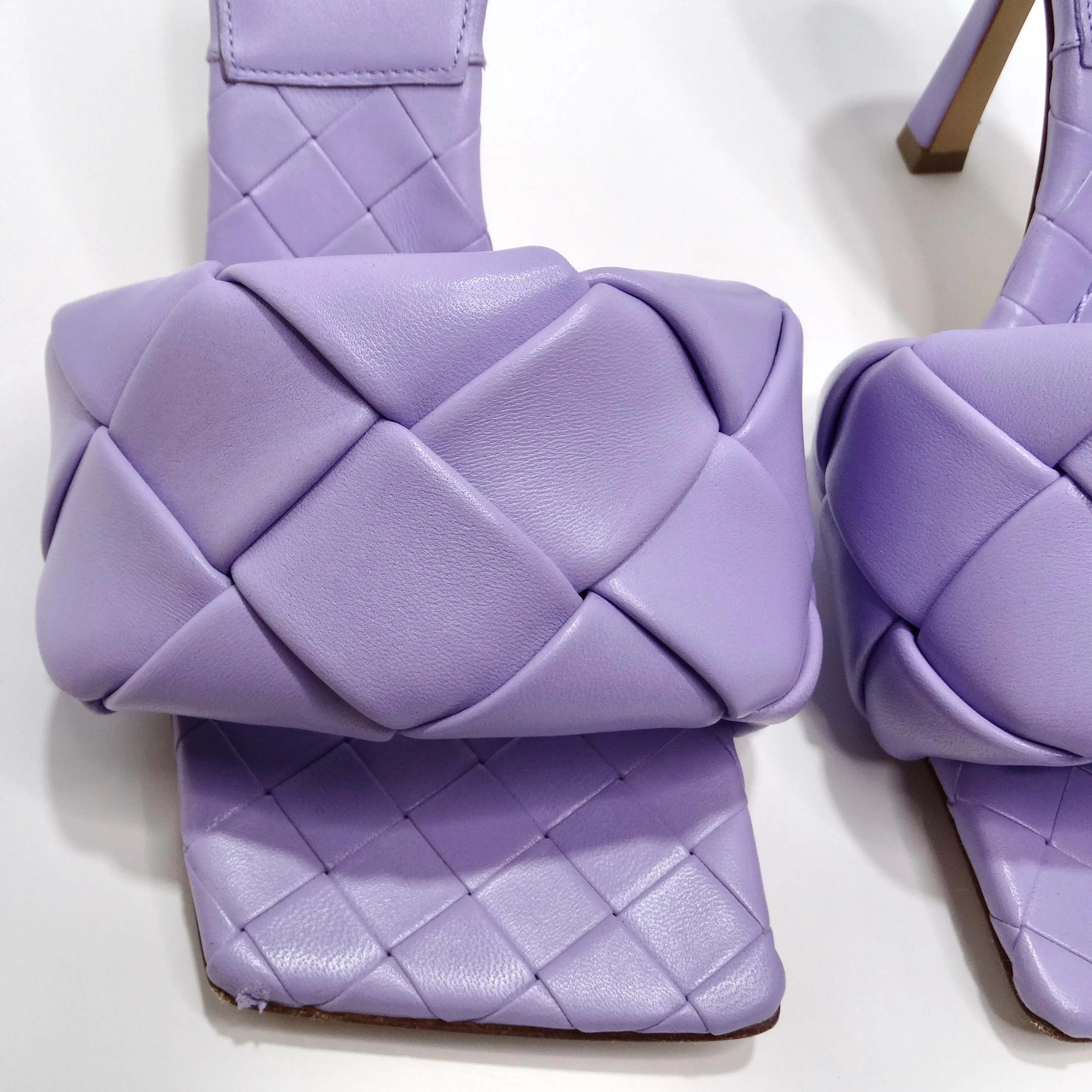 Bottega Veneta Purple Lido Sandals