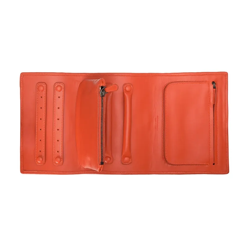 BOTTEGA VENETA Red Intrecciato Leather Wallet