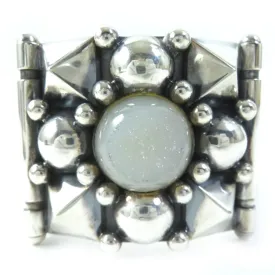 Bottega Veneta SV925 Stone T Bangle Silver