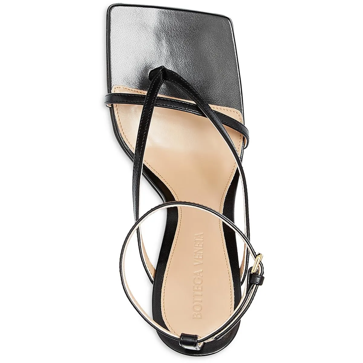 Bottega Veneta Womens Leather Thon Wedge Sandals