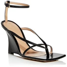 Bottega Veneta Womens Leather Thon Wedge Sandals