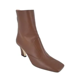 Brown Leather Booties