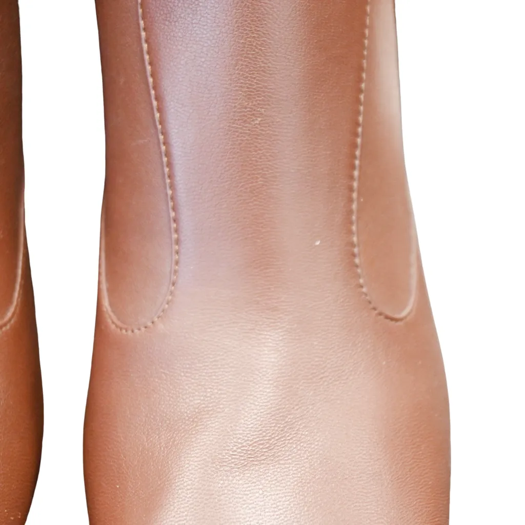 Brown Leather Booties