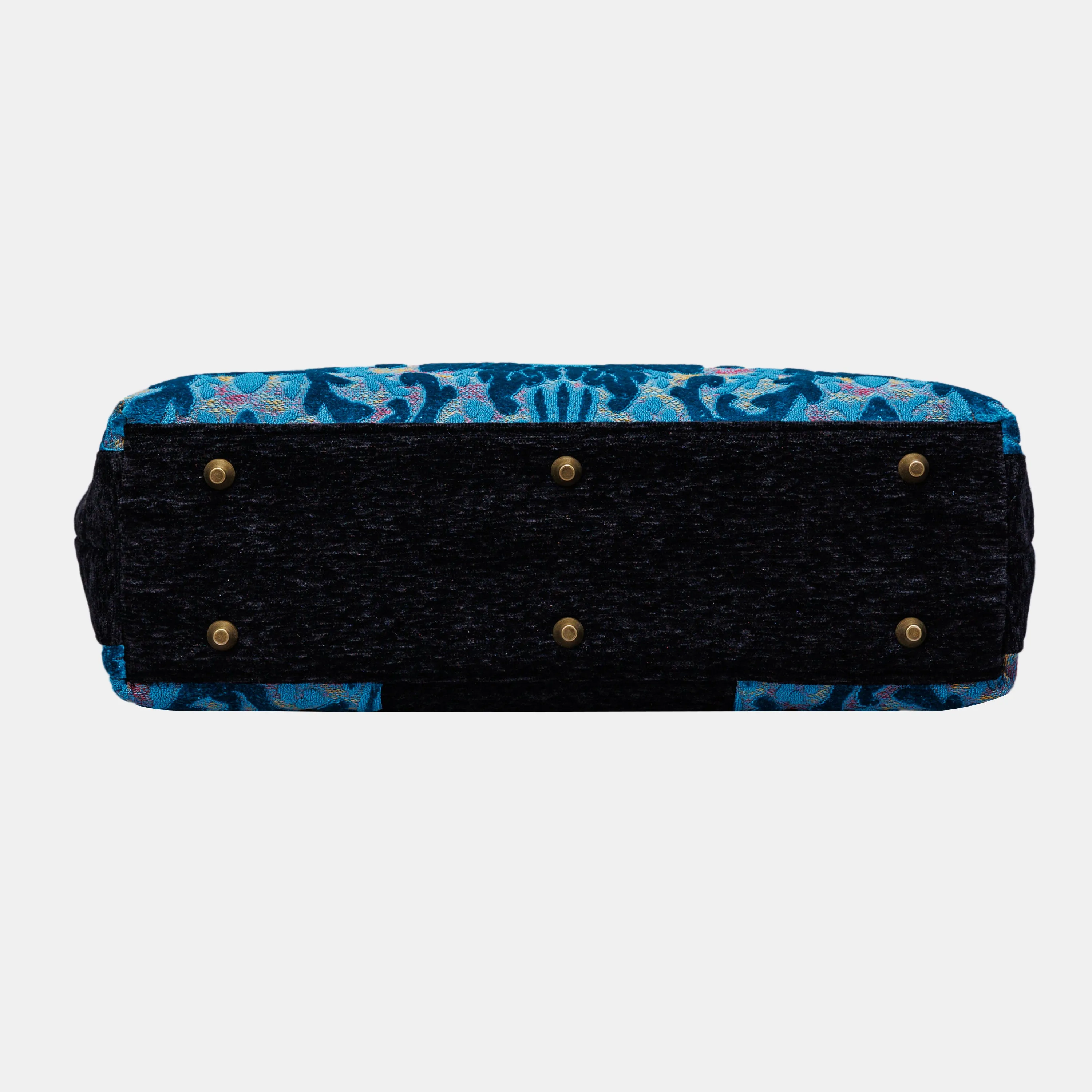 Burnout Velvet Aqua Blue Laptop Work Bag