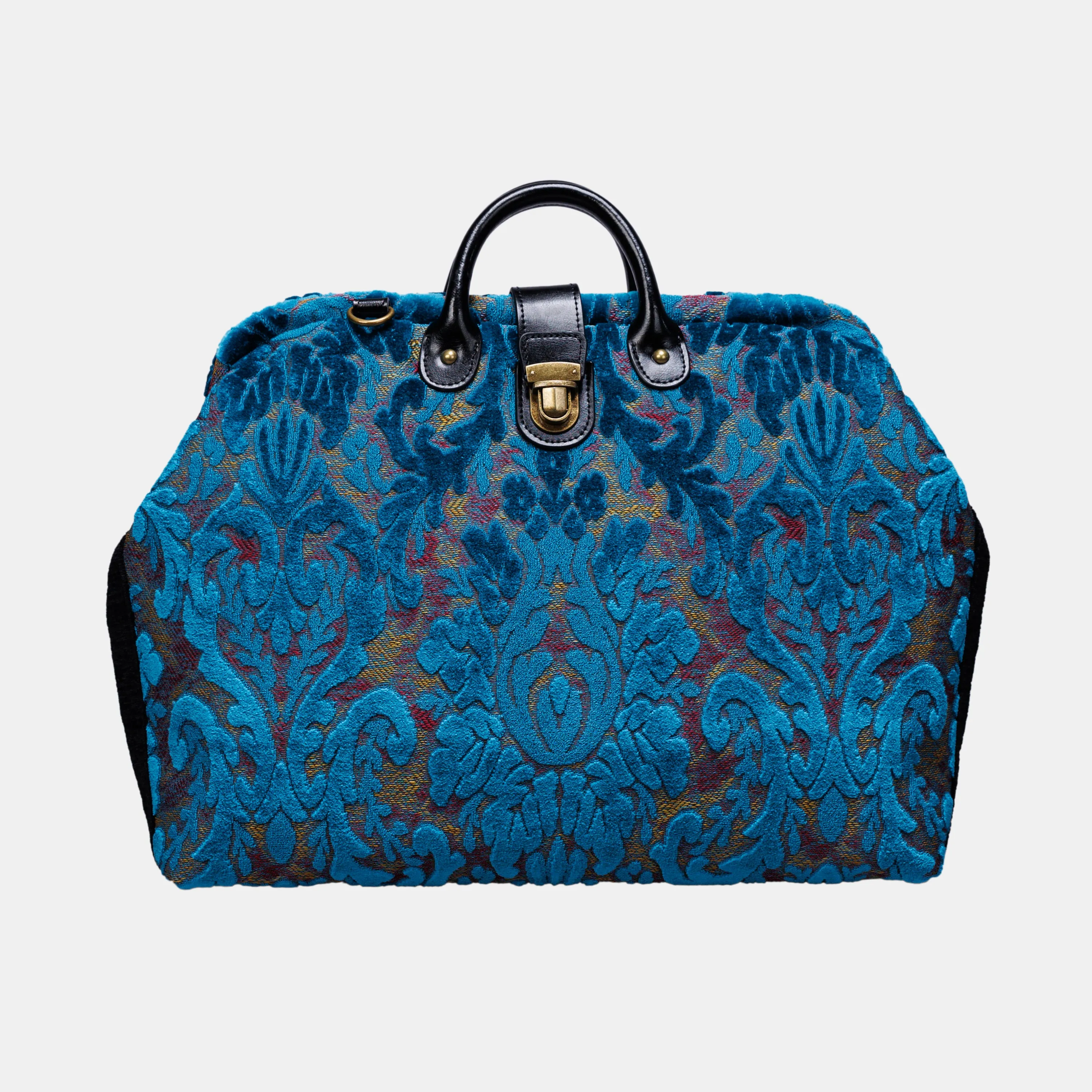 Burnout Velvet Aqua Blue Laptop Work Bag