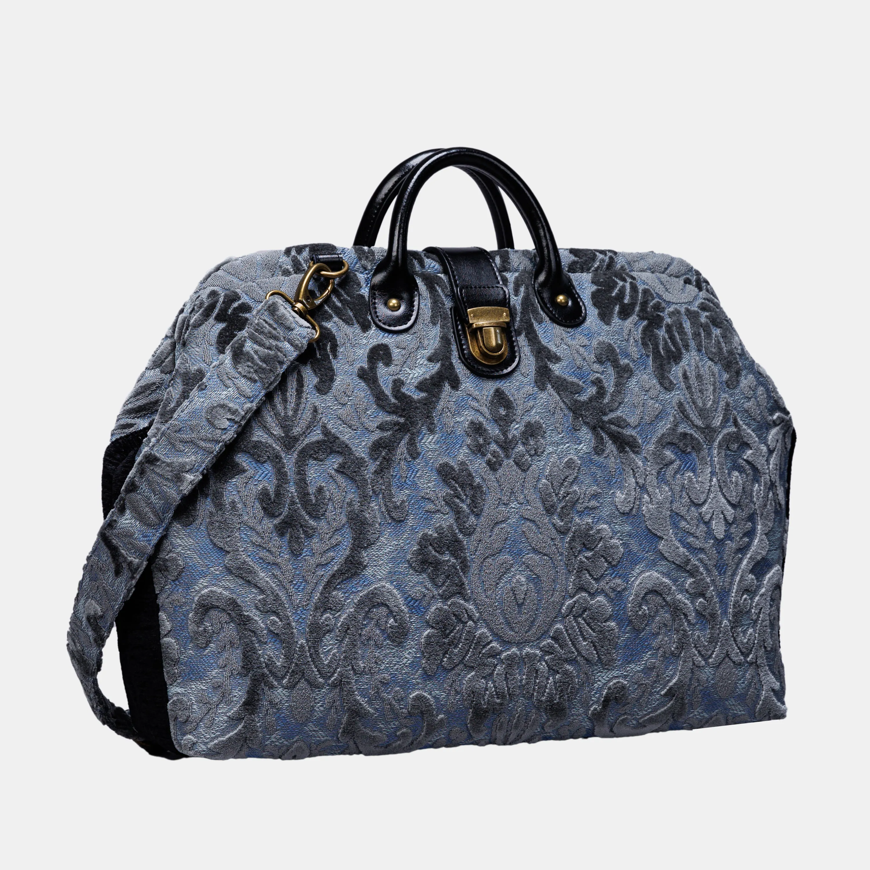 Burnout Velvet Steel Blue Laptop Work Bag