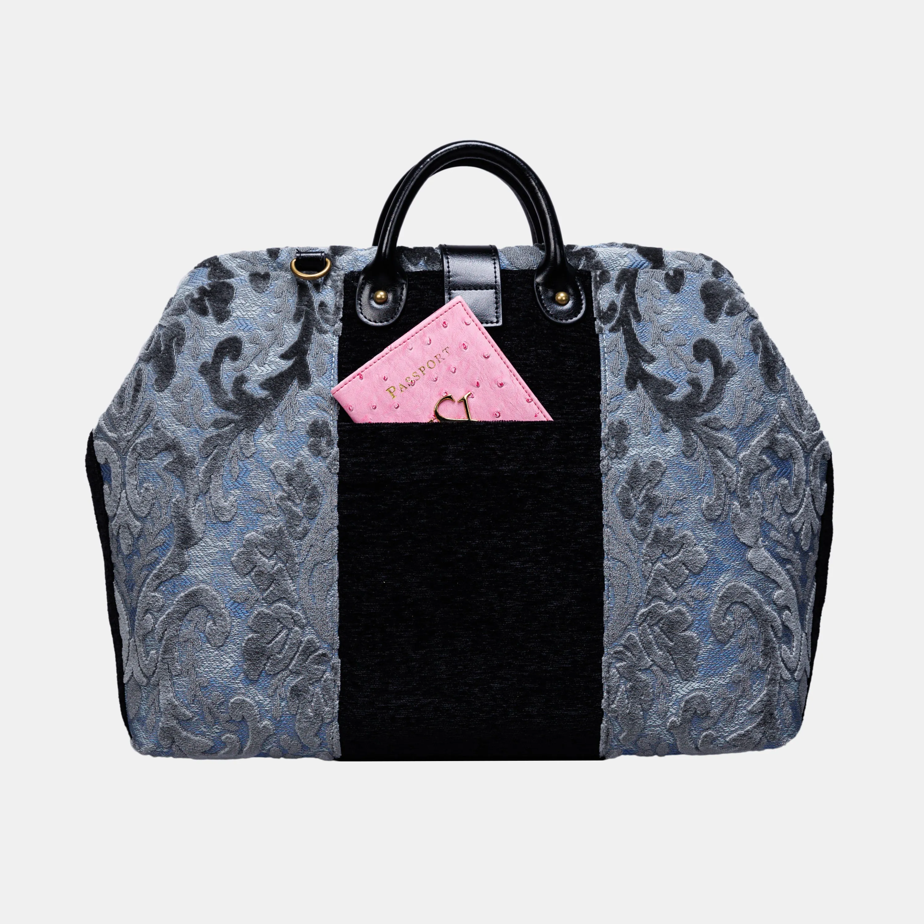 Burnout Velvet Steel Blue Laptop Work Bag