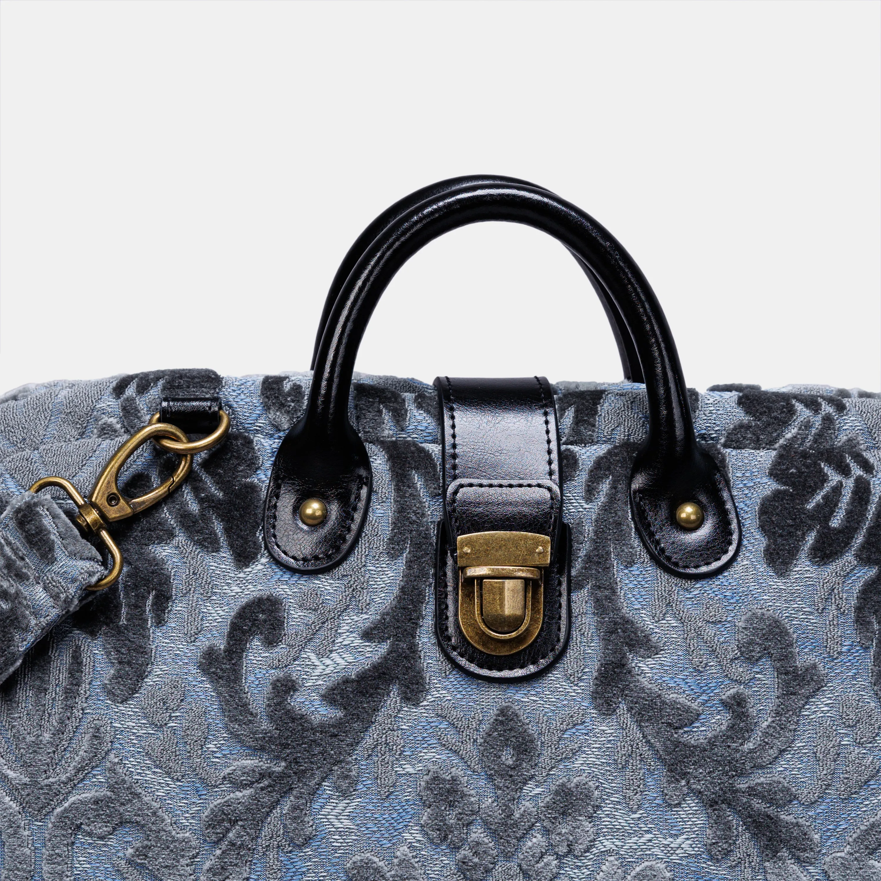 Burnout Velvet Steel Blue Laptop Work Bag