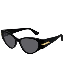 BV1002S 001 Black Acetate Sunglasses