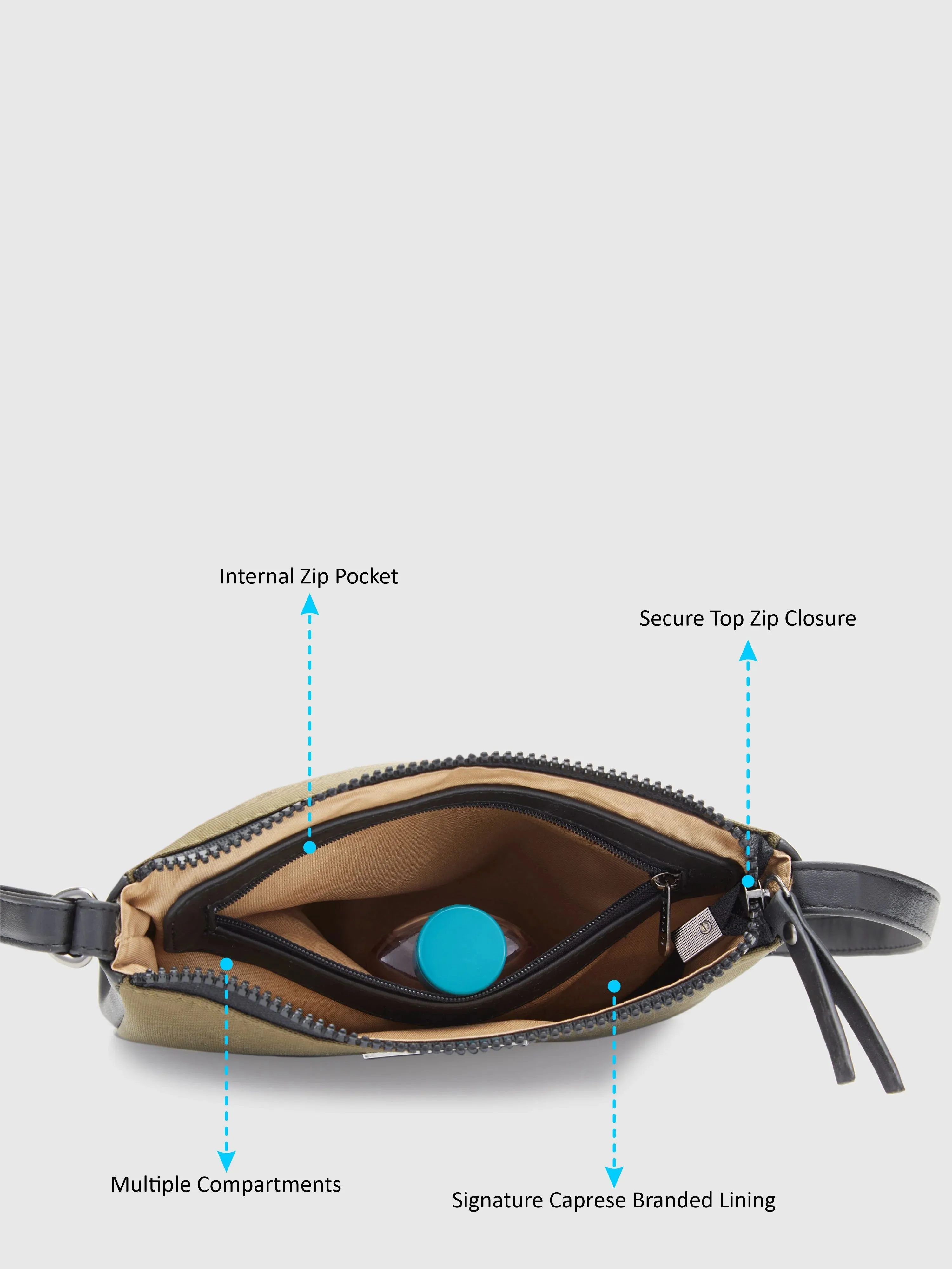 Caprese Rogue Mobile Sling Small Olive