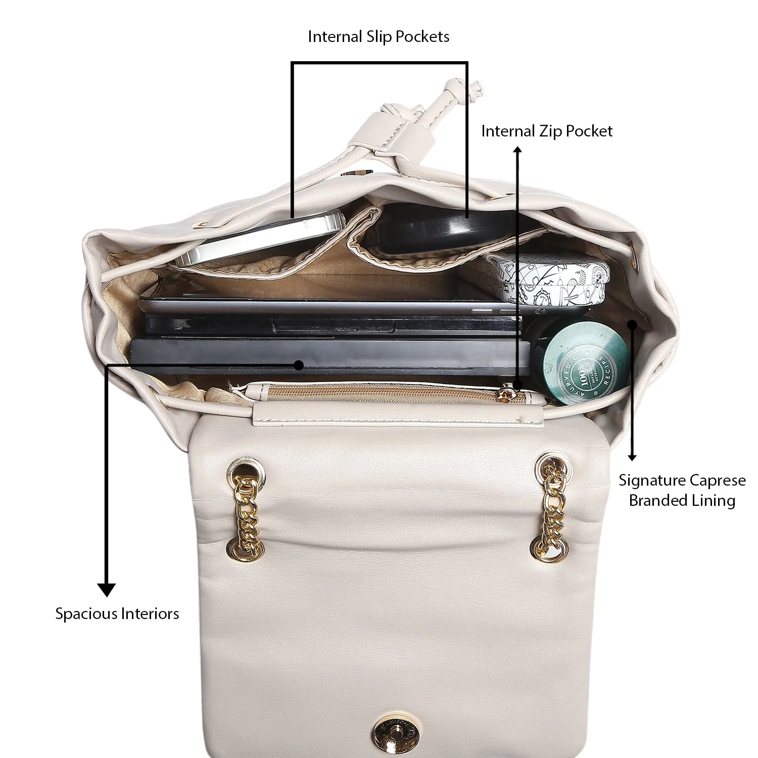Caprese Veleriya Sling Small Cream