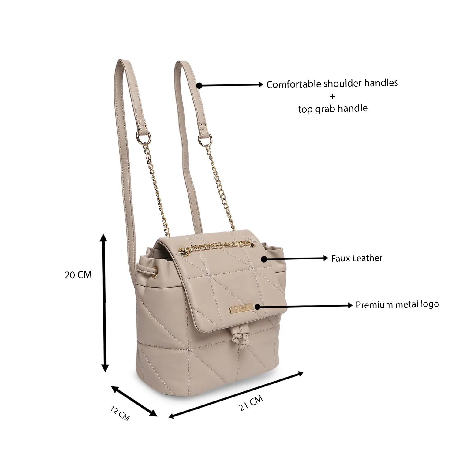 Caprese Veleriya Sling Small Cream