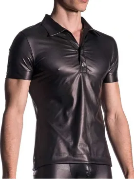 Casual Leather Men's Polo T-Shirt