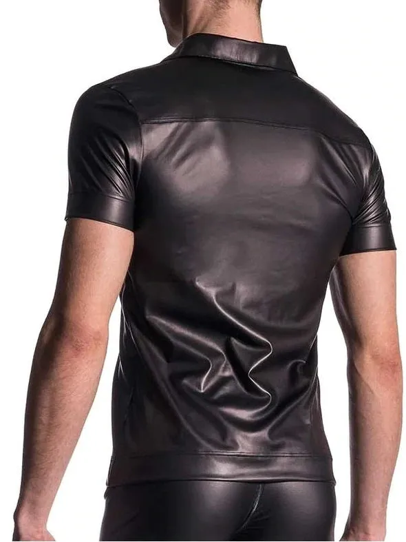 Casual Leather Men's Polo T-Shirt