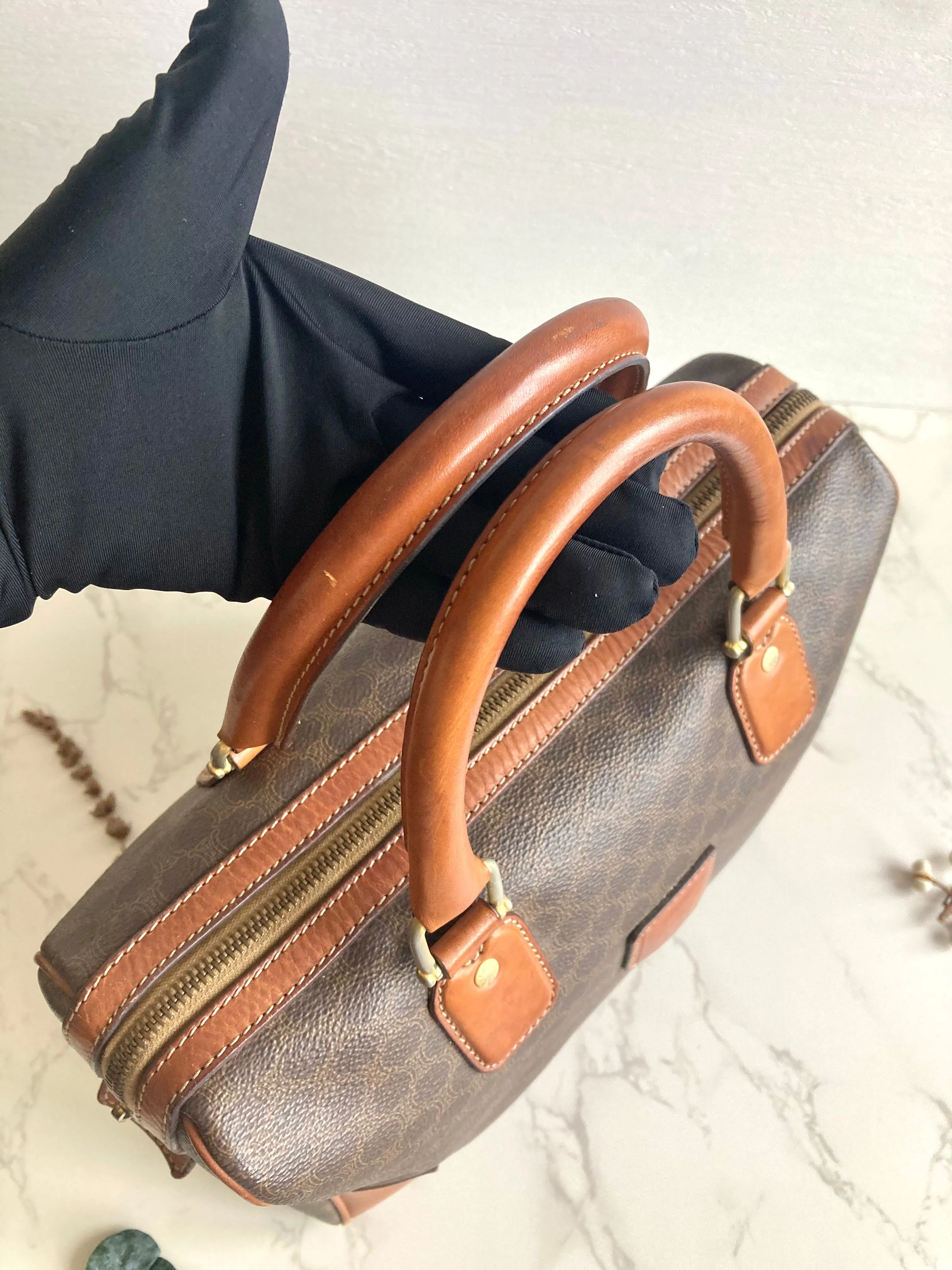 CELINE Monogram Mini Boston Bag