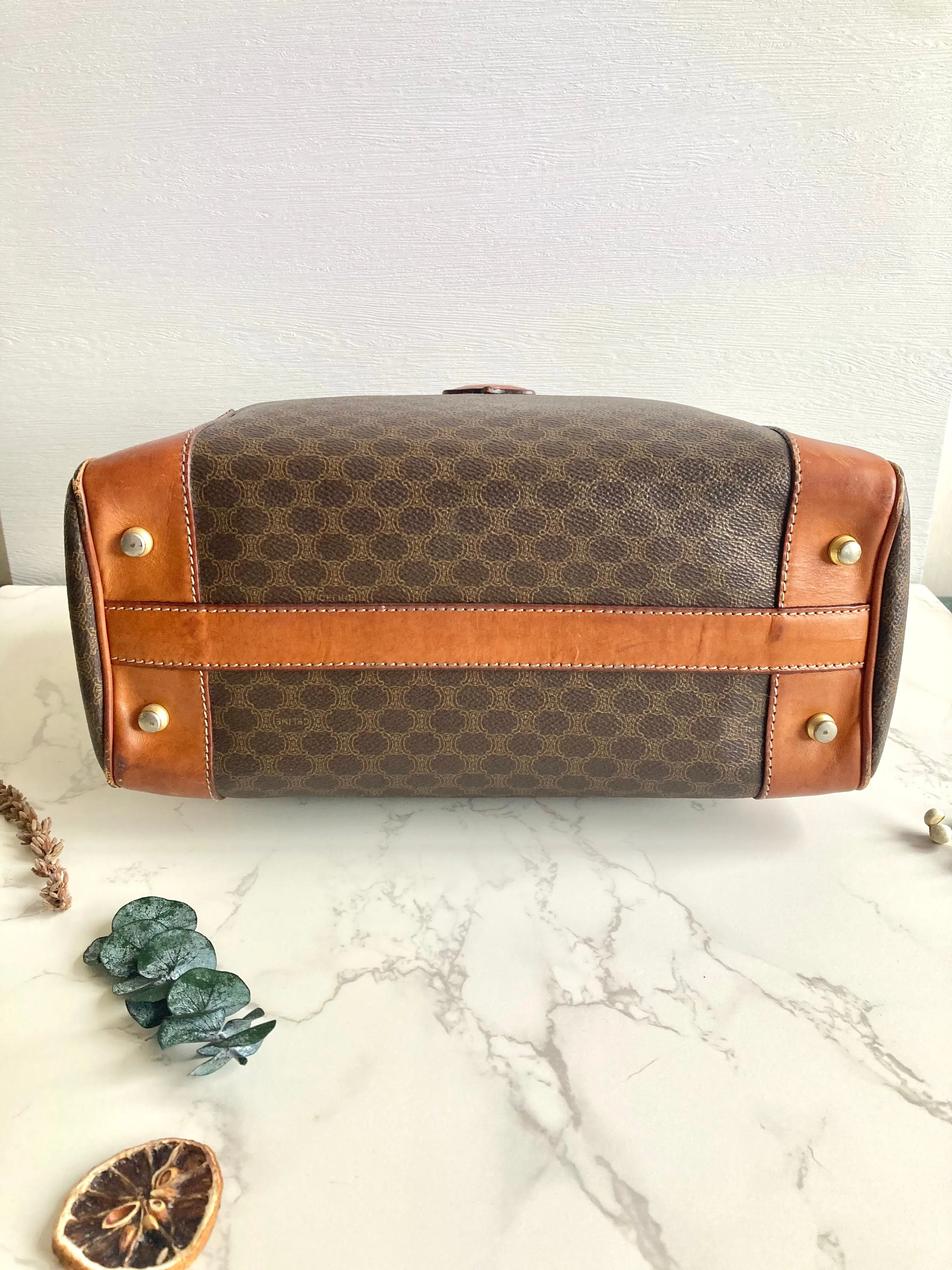 CELINE Monogram Mini Boston Bag