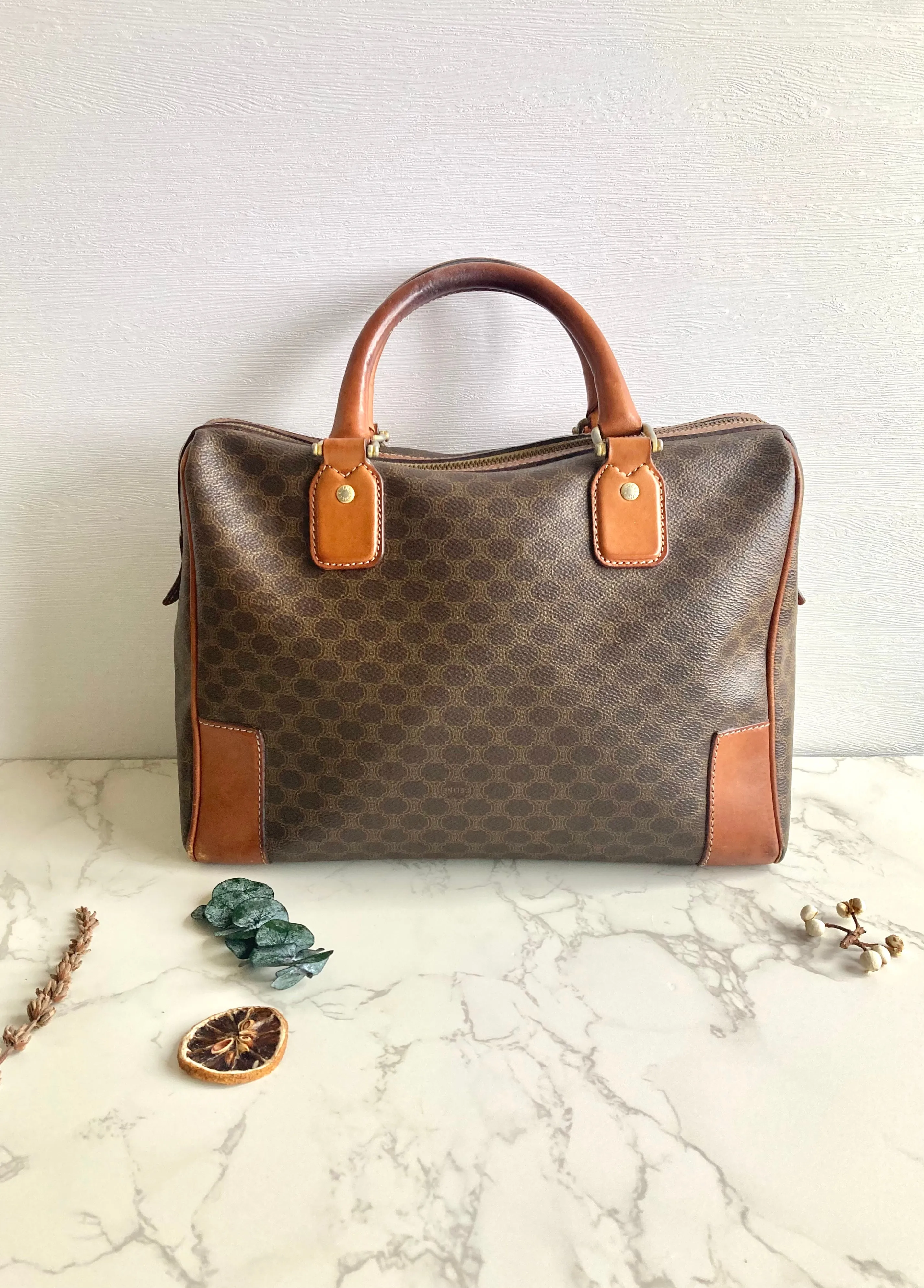 CELINE Monogram Mini Boston Bag