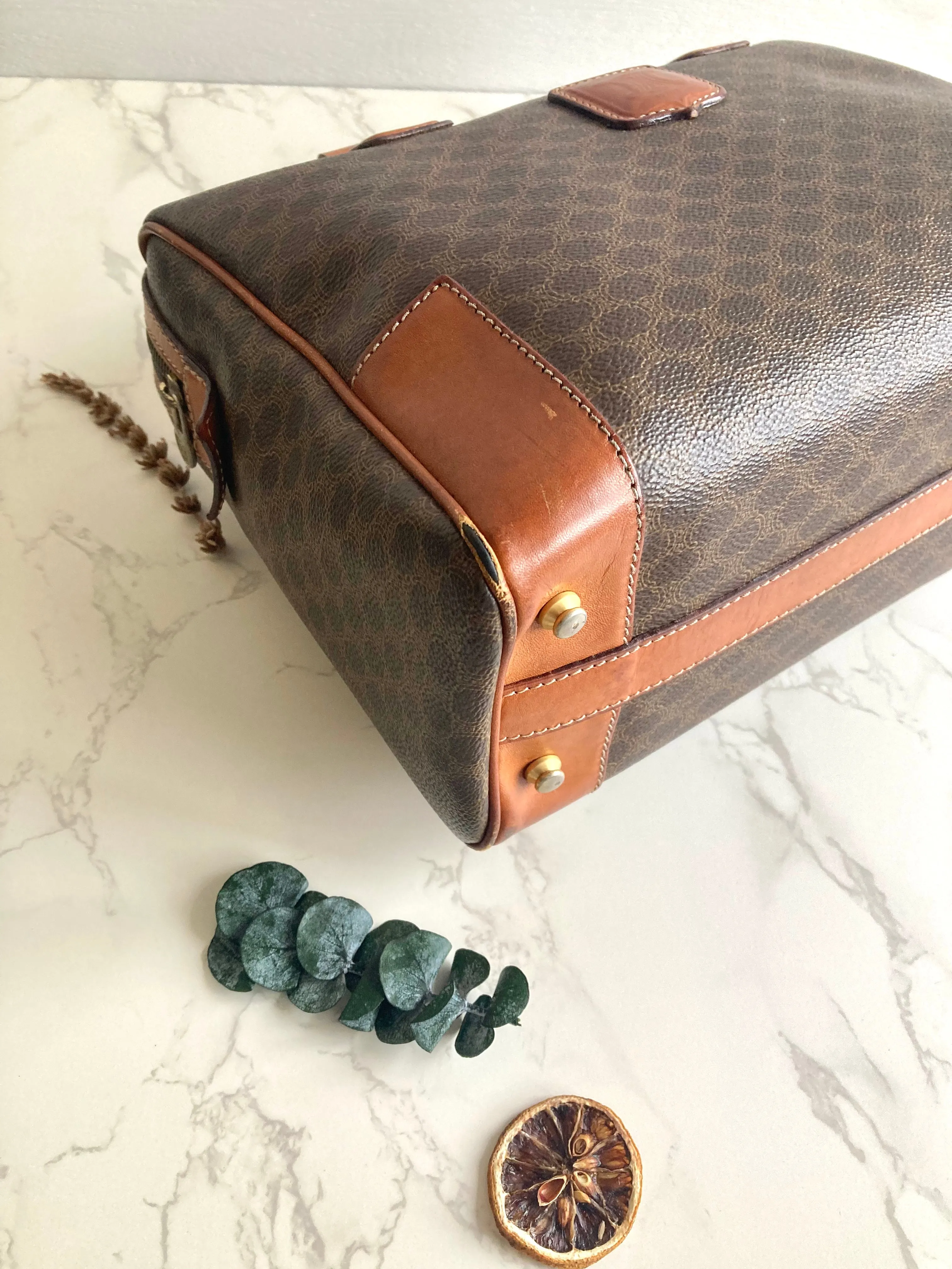 CELINE Monogram Mini Boston Bag