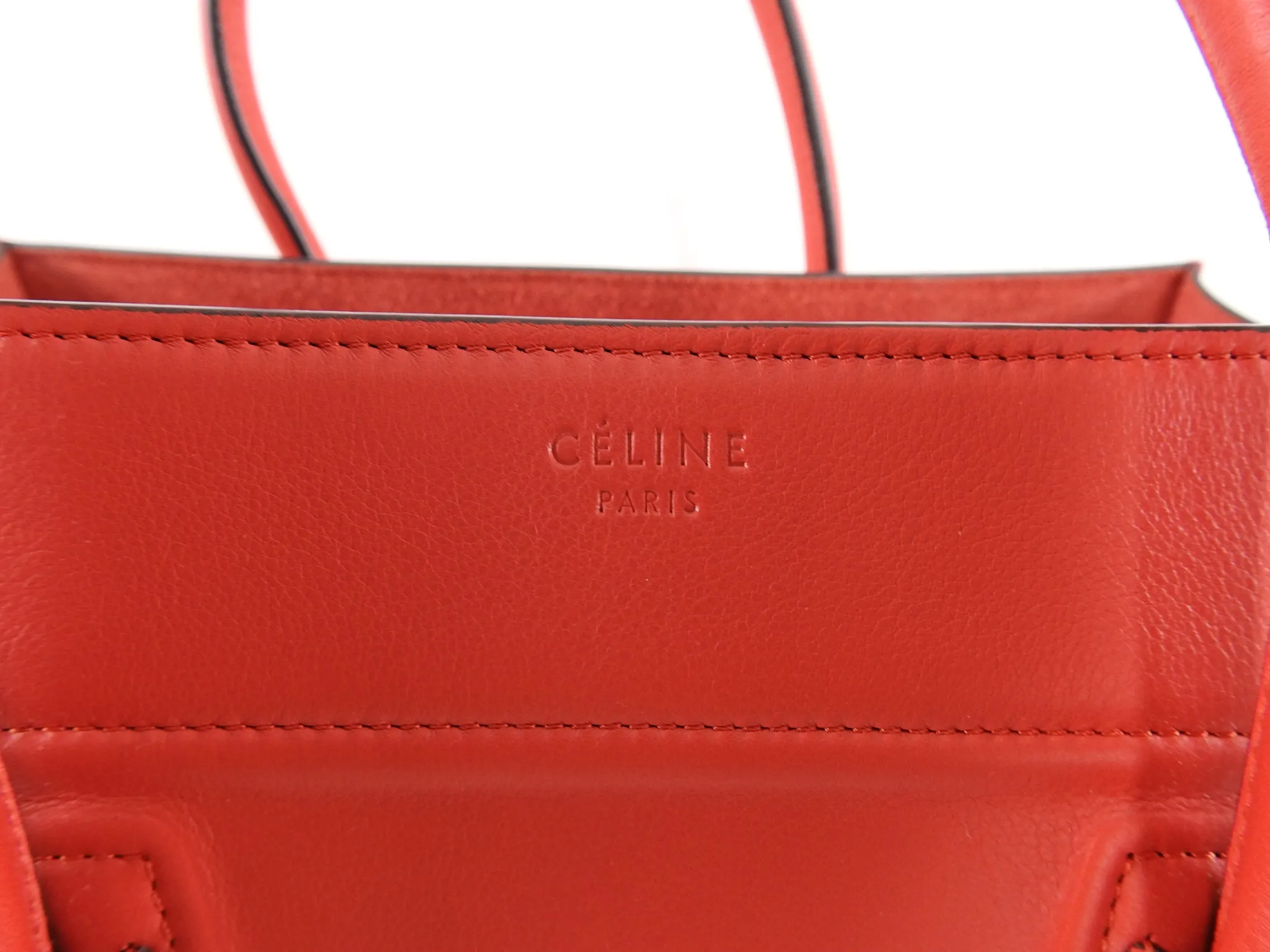 Celine Red Medium Phantom Tote Bag New