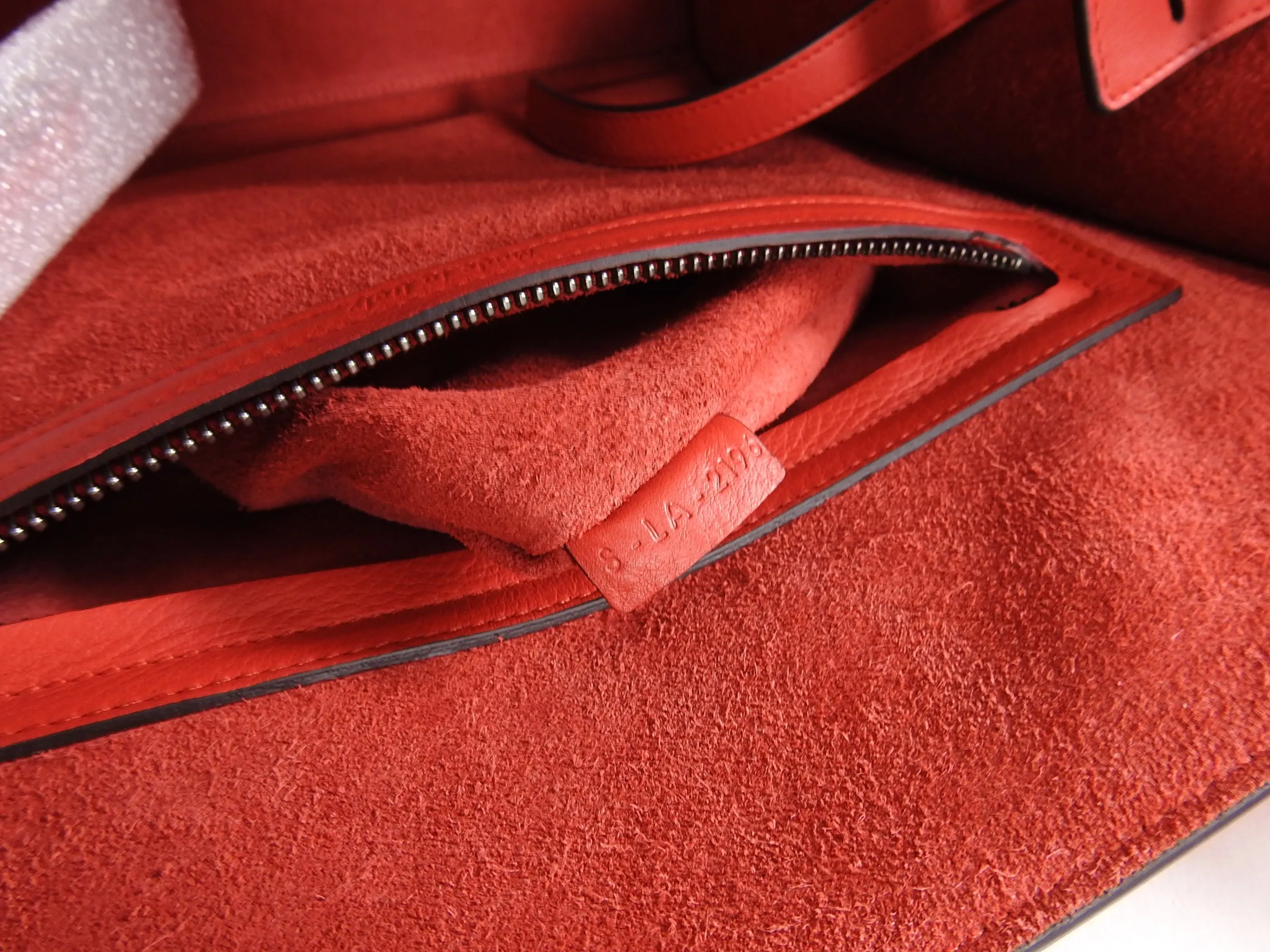 Celine Red Medium Phantom Tote Bag New