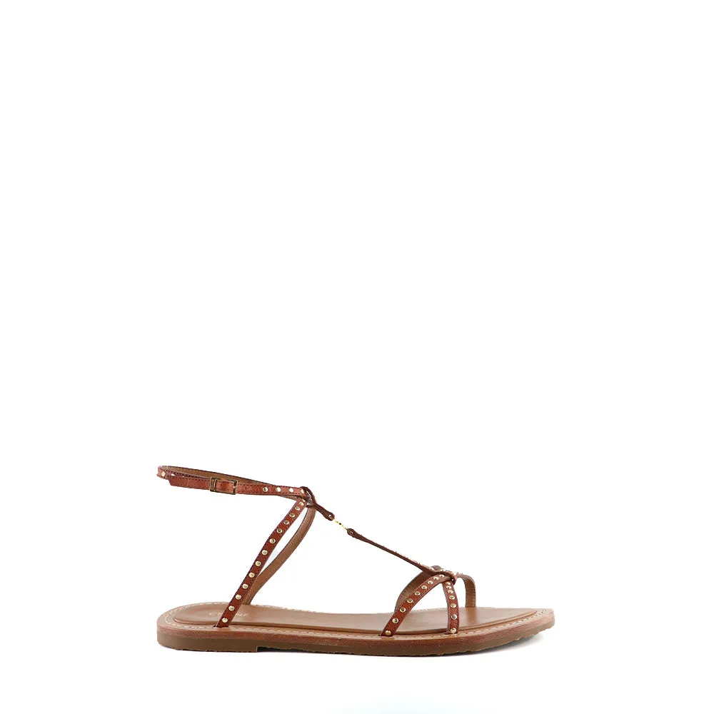 CELINE - Sandales plates Taillat en cuir (T38,5)