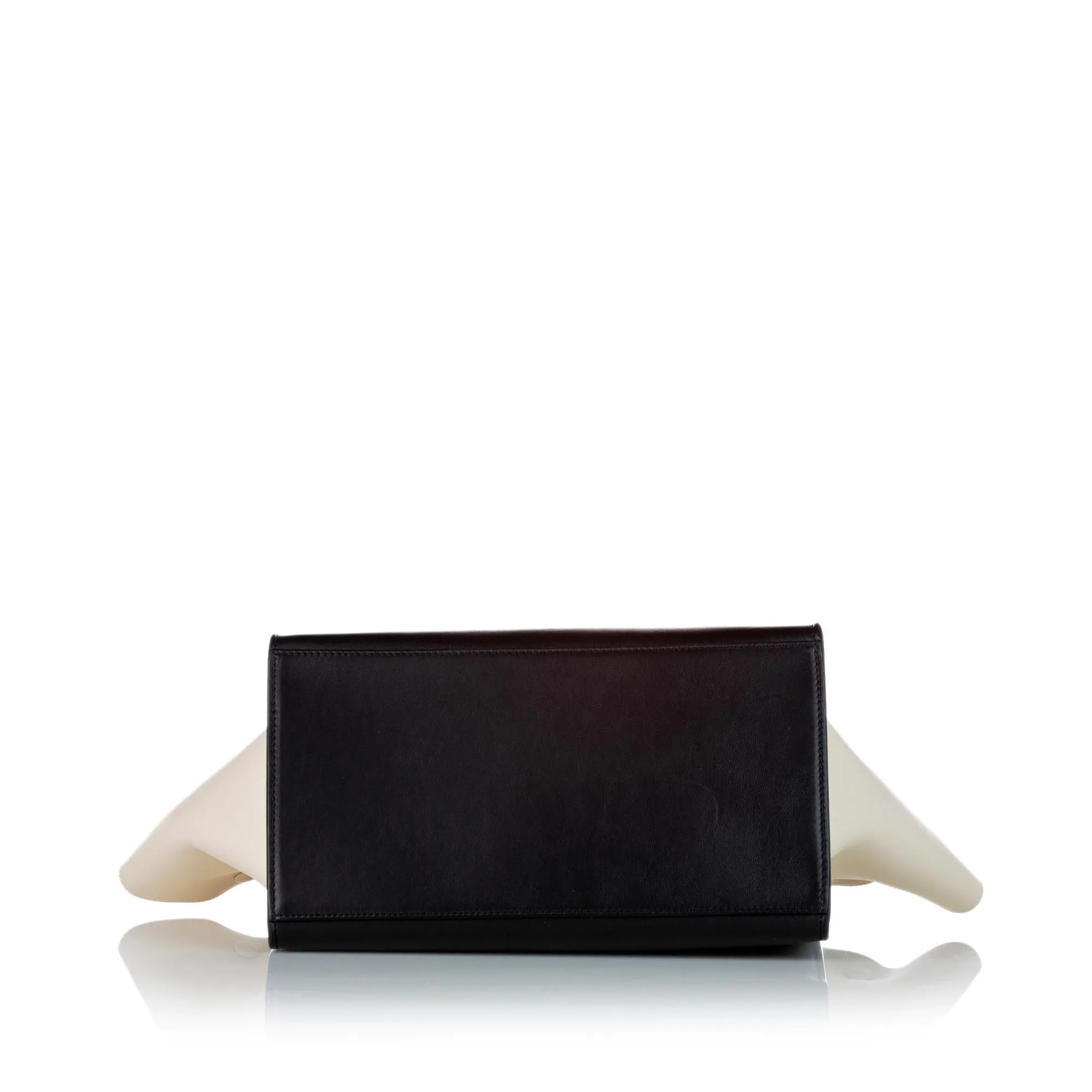 Celine Trapeze Tricolor Leather Satchel (SHG-24641)