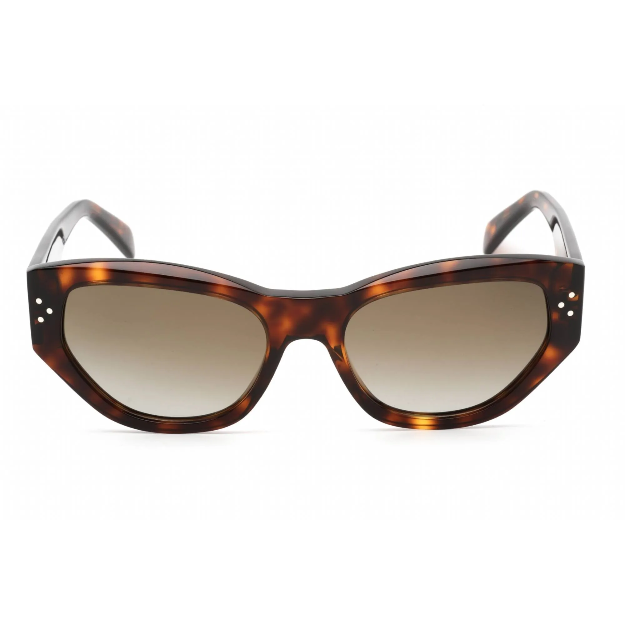 Celine Women's Sunglasses - Dark Havana Plastic Cat Eye Full Rim Frame | CL40219I 52H