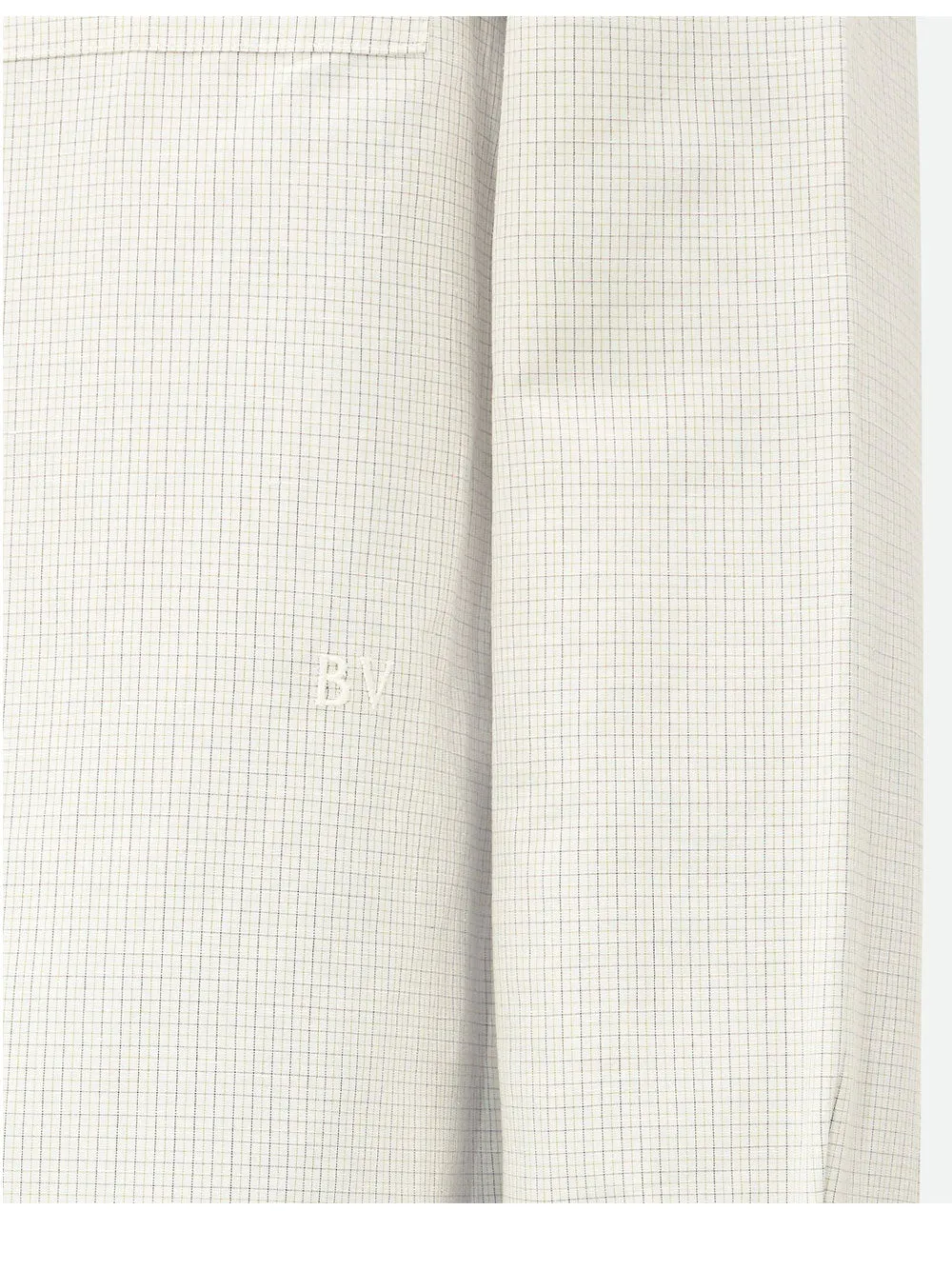 Check embroidered shirt