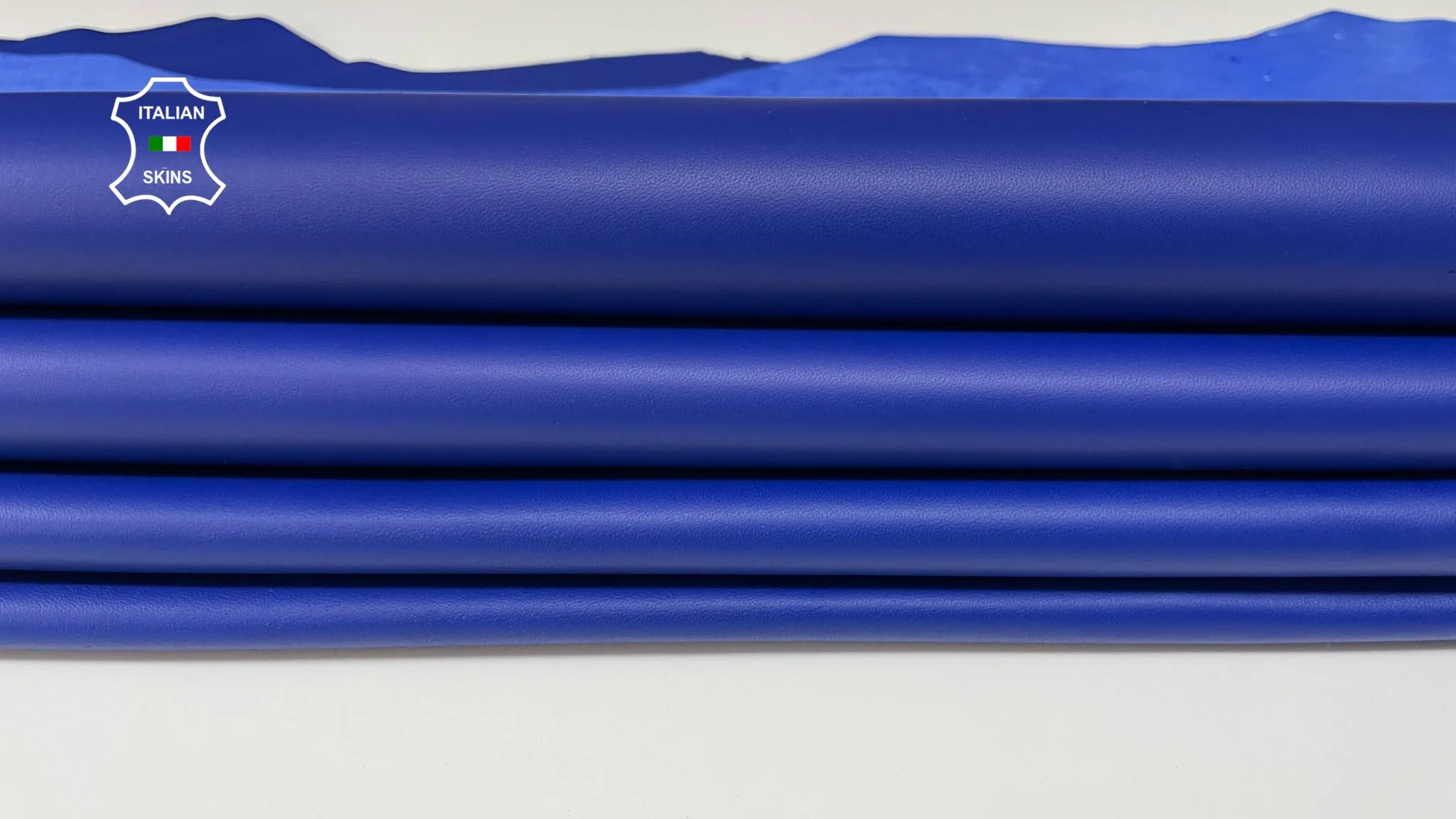 COBALT BLUE smooth Italian genuine Lambskin Lamb Sheep leather skins hides 0.5mm to 1.2mm