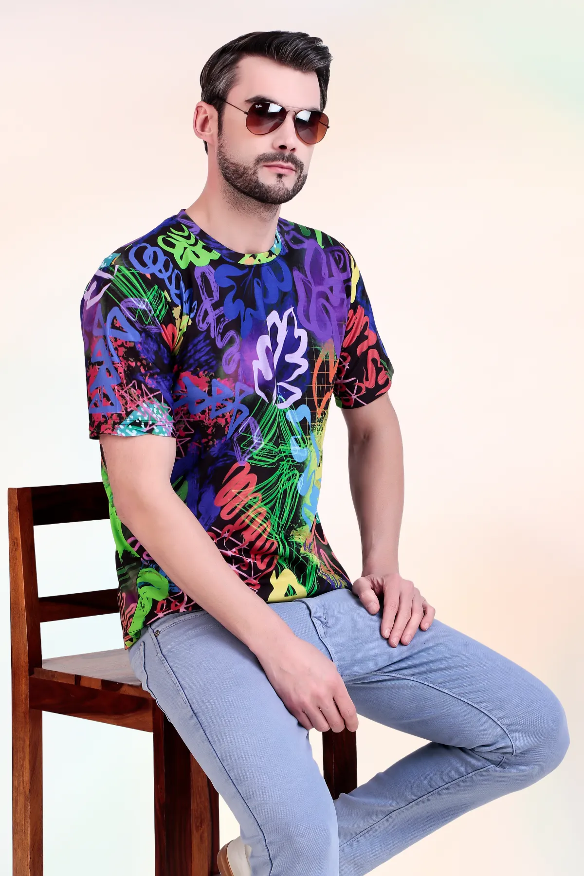 Dazzle Drape Printed Tees